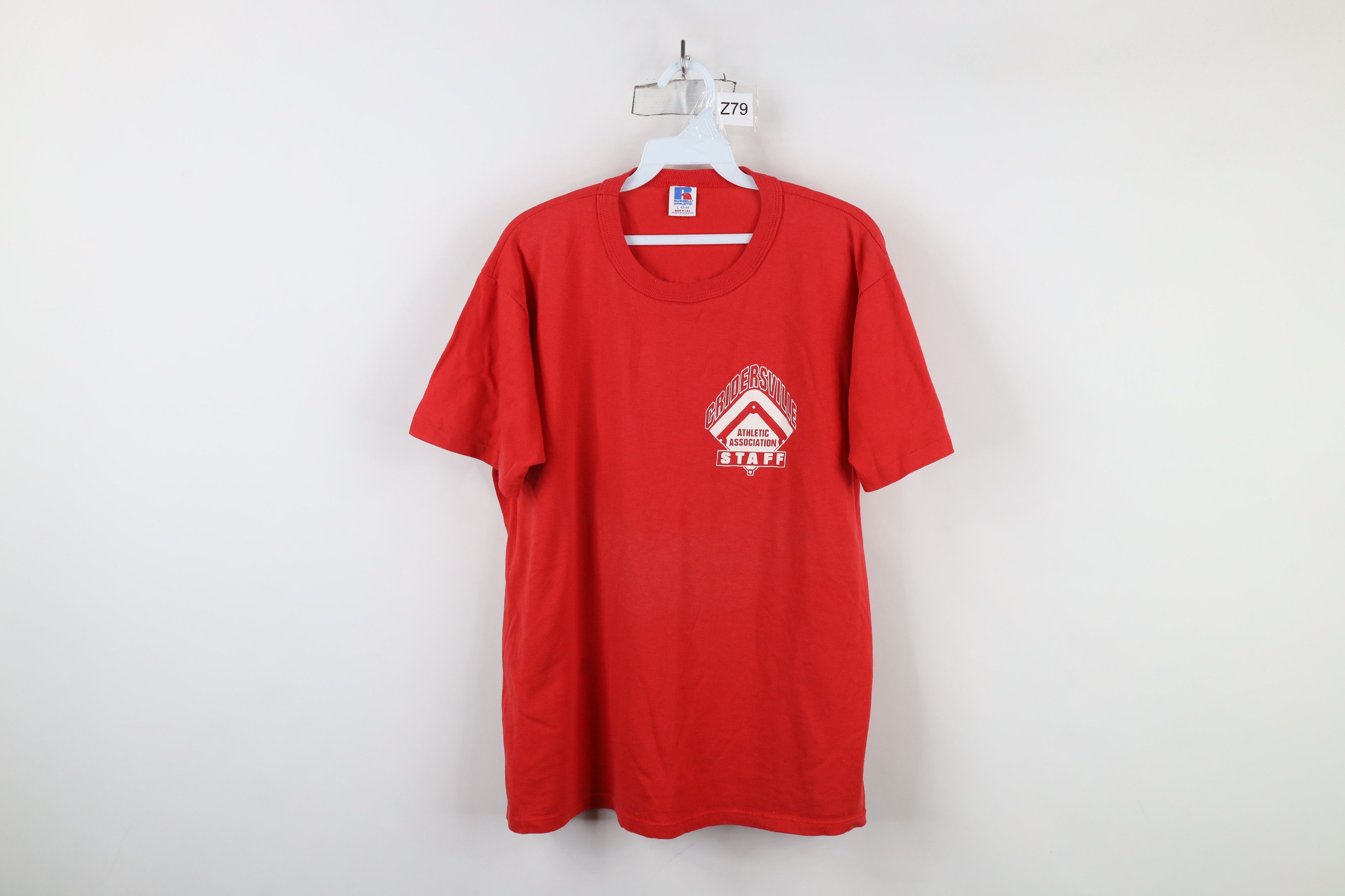 Russell Athletic × Vintage Vintage 90s Russell Athletic Goods Gridersville T-Shirt USA Size US L / EU 52-54 / 3 - 1 Thumbnail