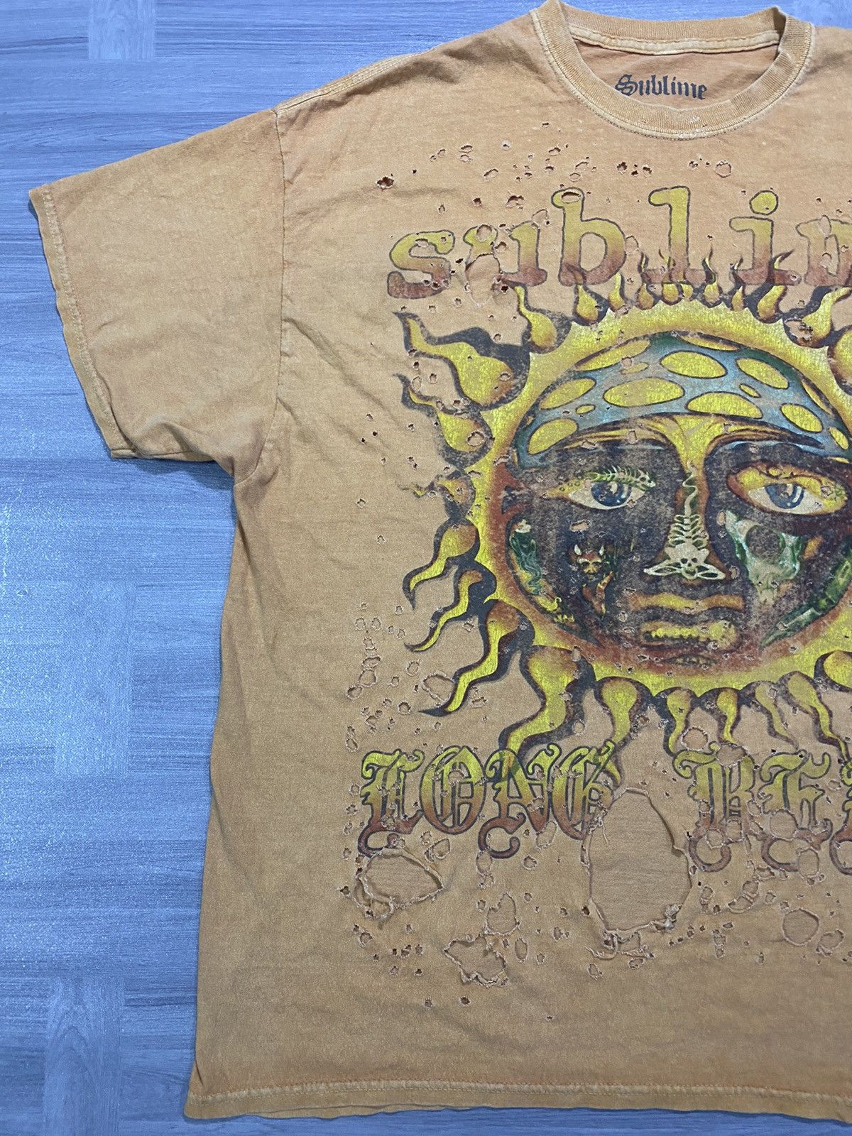 Sublime Sublime Long Beach Oversize Distressed Ska Rock Band Tee O/S Size US M / EU 48-50 / 2 - 6 Thumbnail