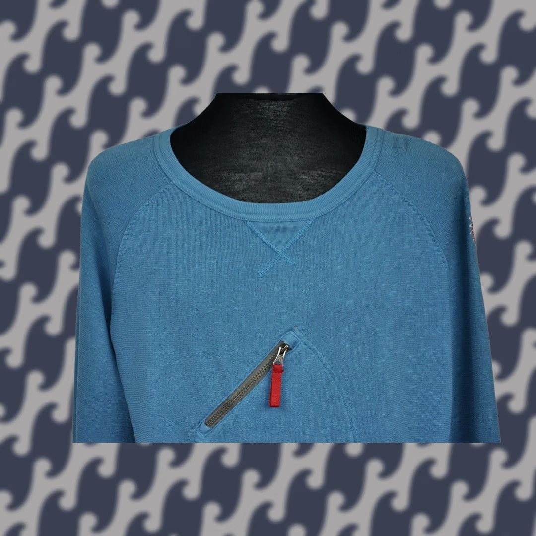 Parajumpers Parajumpers Sweatshirt Men L Blue Cotton Logo Pullover Modern Fit Size L Size US L / EU 52-54 / 3 - 1 Thumbnail
