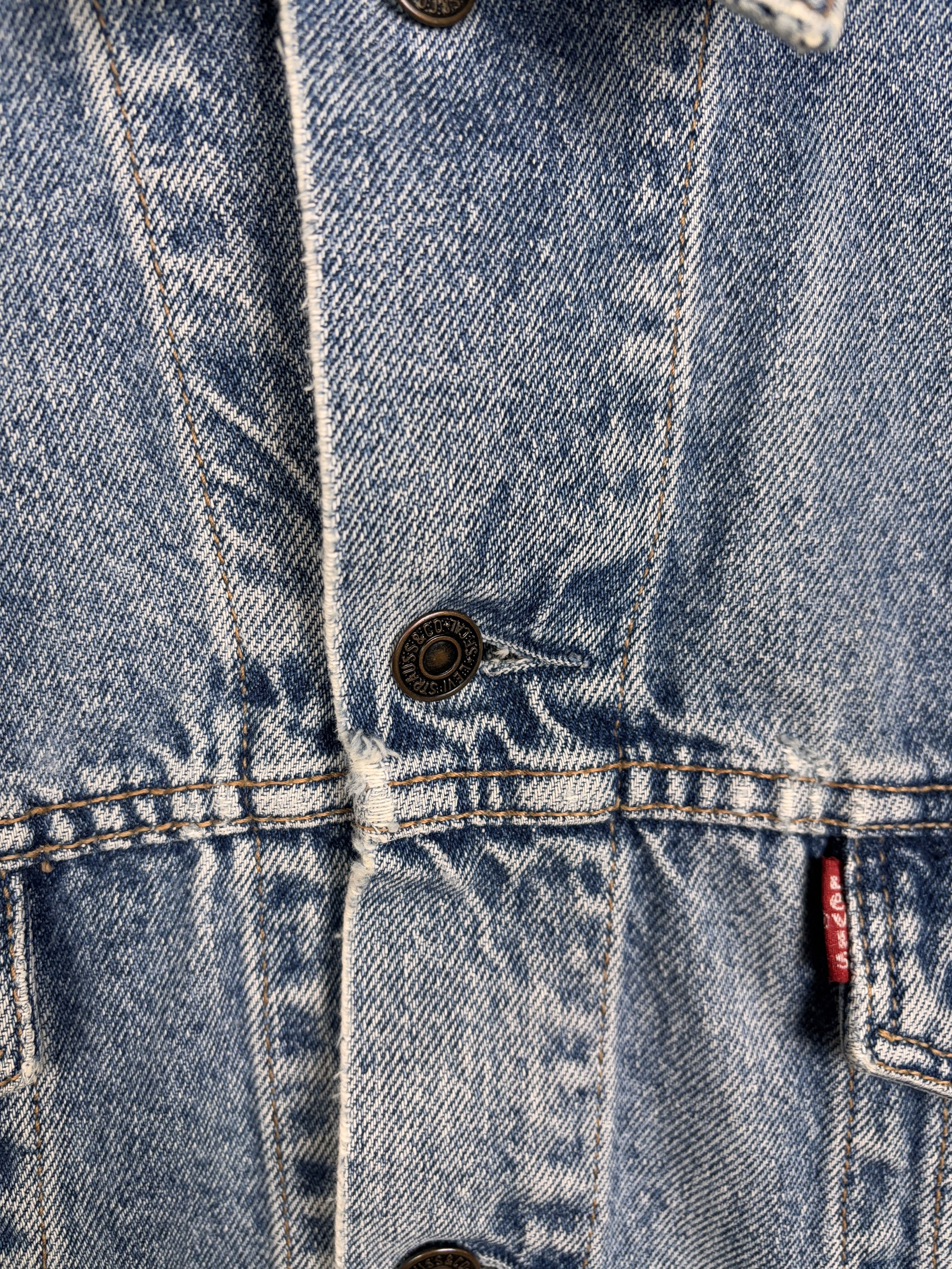 Levi's Vintage Levi's 70503 02 Distressed Denim Trucker Jacket Size US XL / EU 56 / 4 - 9 Thumbnail