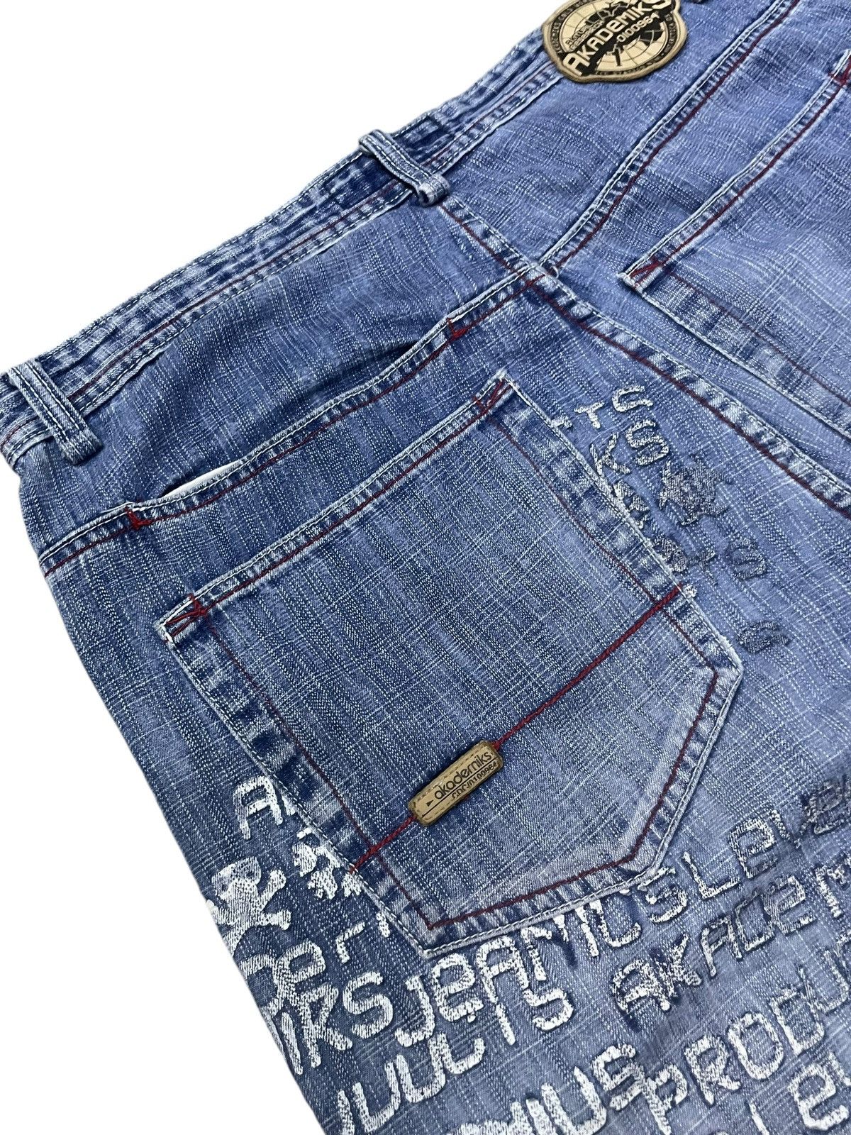 Akademiks × JNCO × Southpole Vintage Akademiks layered Paneled Poems Baggy Loose Jeans Size US 34 / EU 50 - 9 Thumbnail