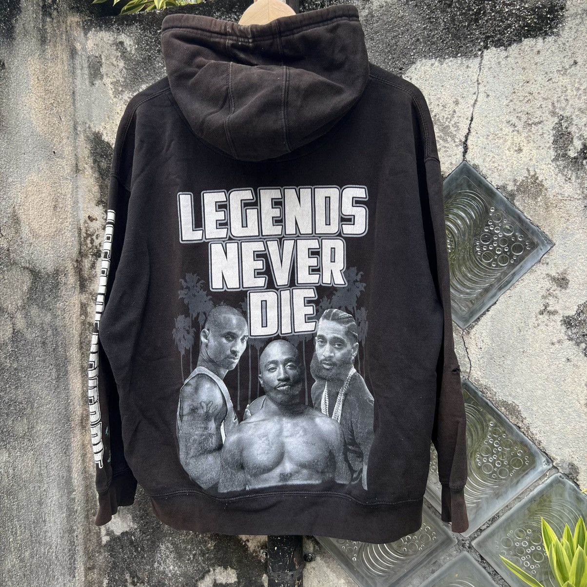 Other “LEGENDS NEVER DIE GRAPHIC HOODIE – KOBE TUPAC NIPSEY” Size US XL / EU 56 / 4 - 1 Thumbnail