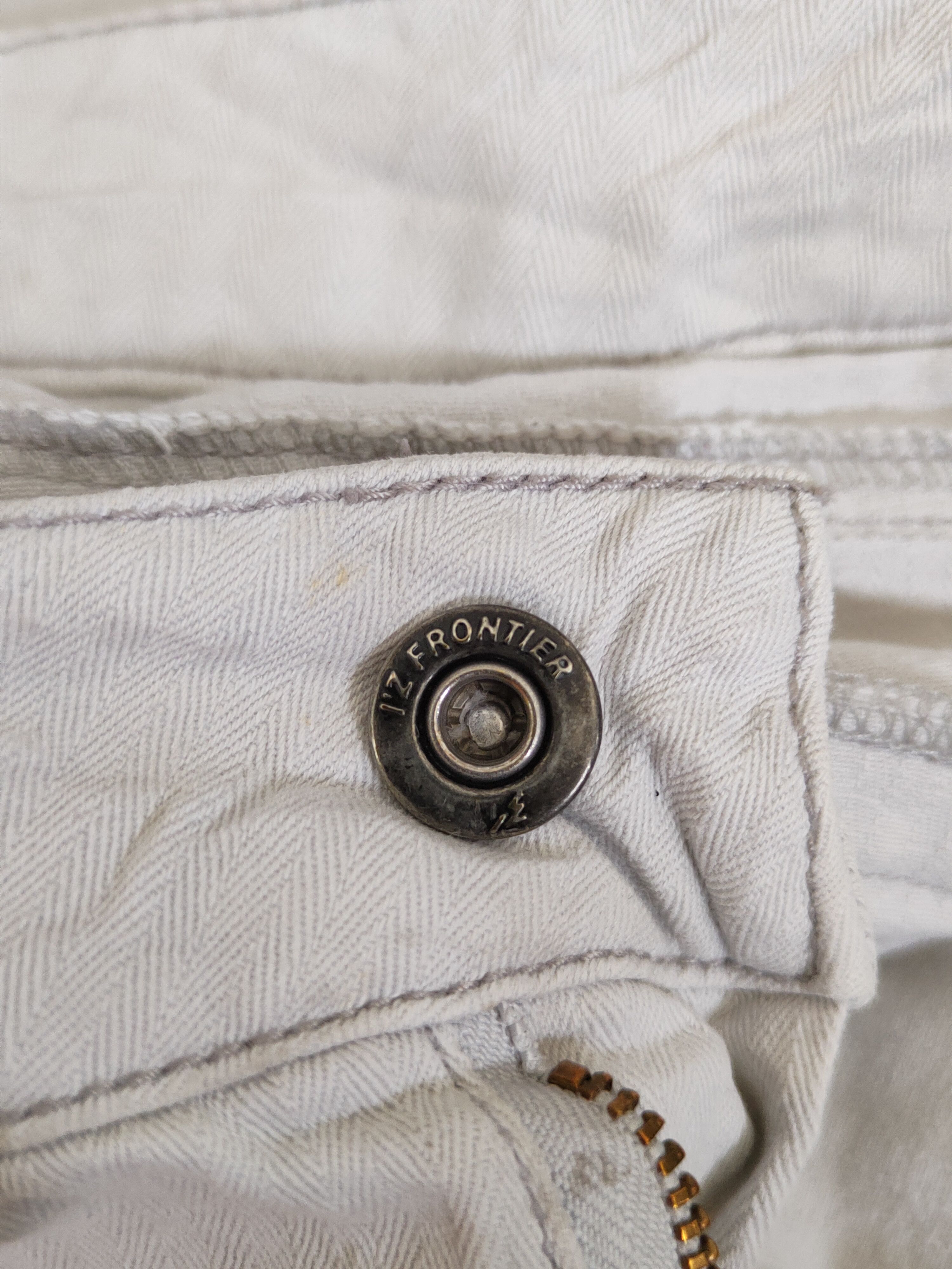 Japanese Brand I'z Frontier White Multipocket Tactical Cargo Pants #S1292 Size US 33 - 17 Thumbnail