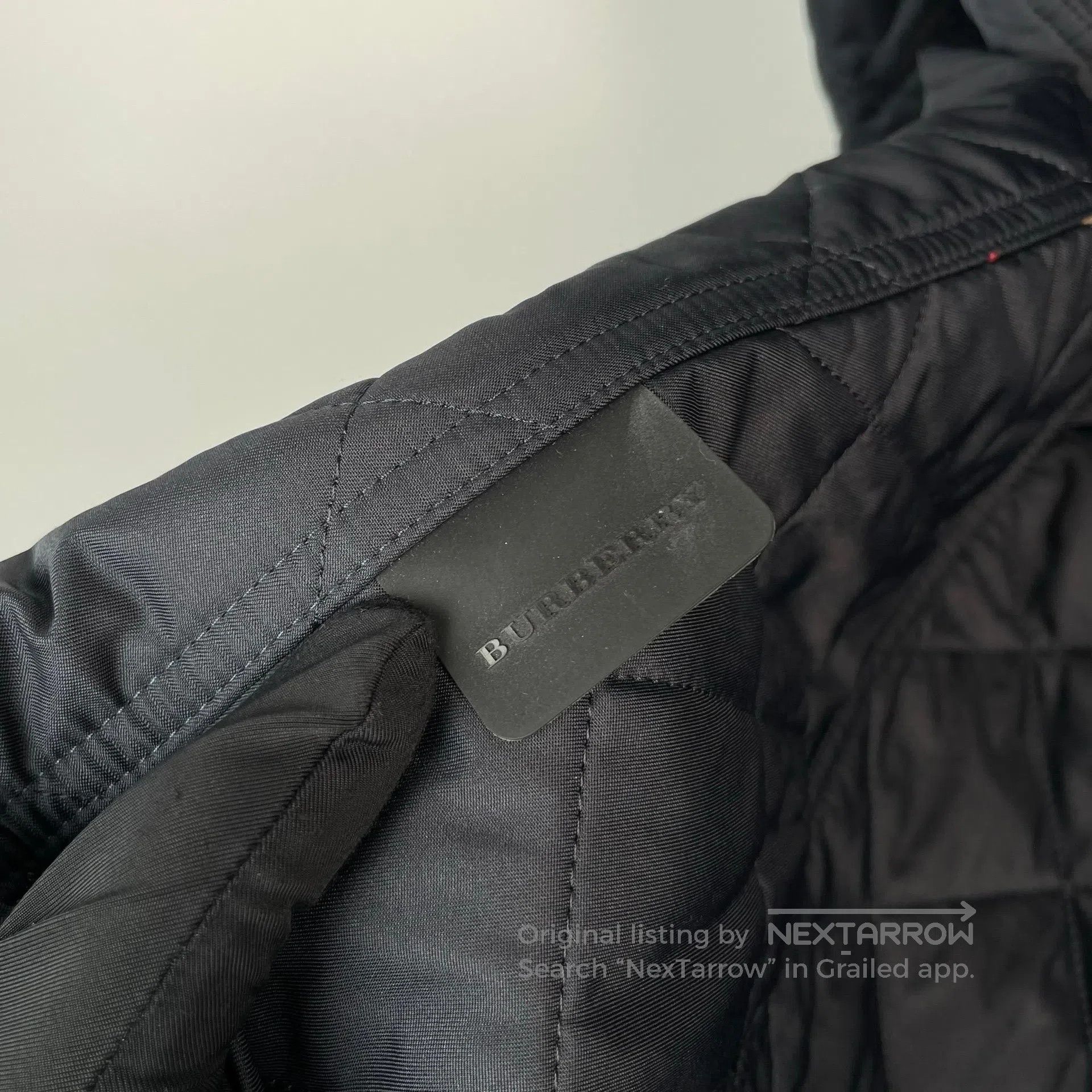 Burberry Burberry Blue black diamond quilted single-breasted jacket Size US L / EU 52-54 / 3 - 4 Thumbnail