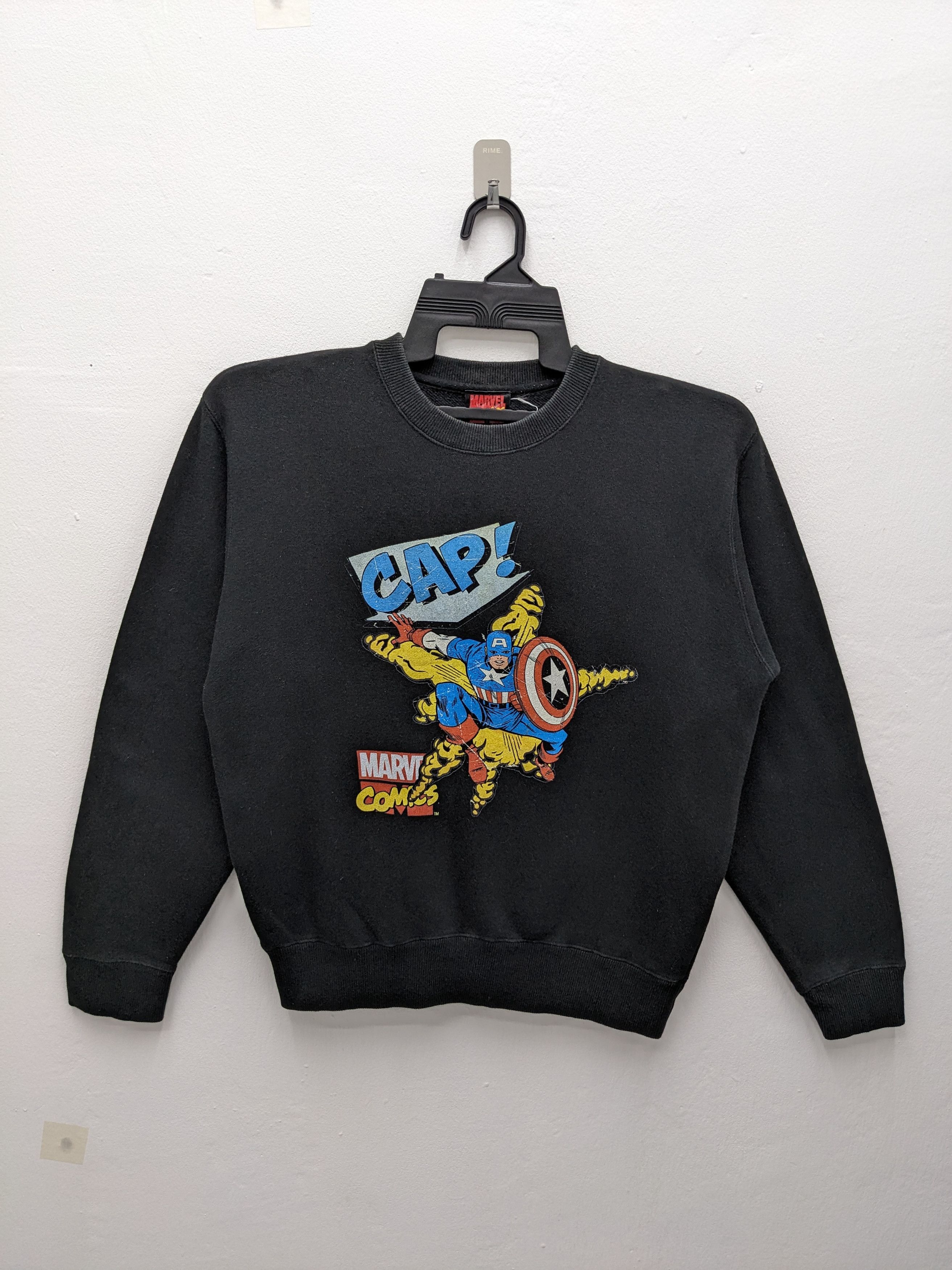 Marvel Comics Marvel Comics CAP! Captain America Black Crewneck Sweatshirt Size US M / EU 48-50 / 2 - 2 Thumbnail