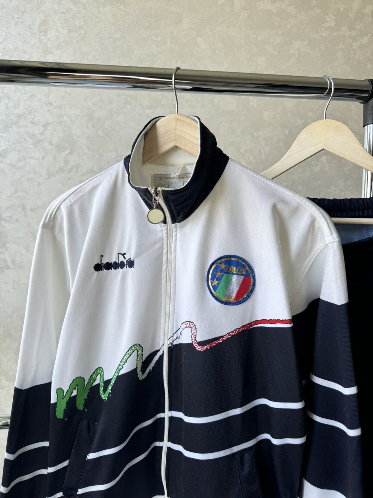Diadora × Vintage Diadora Italy Vintage 1990 Soccer Track Suit Size US S / EU 44-46 / 1 - 4 Thumbnail