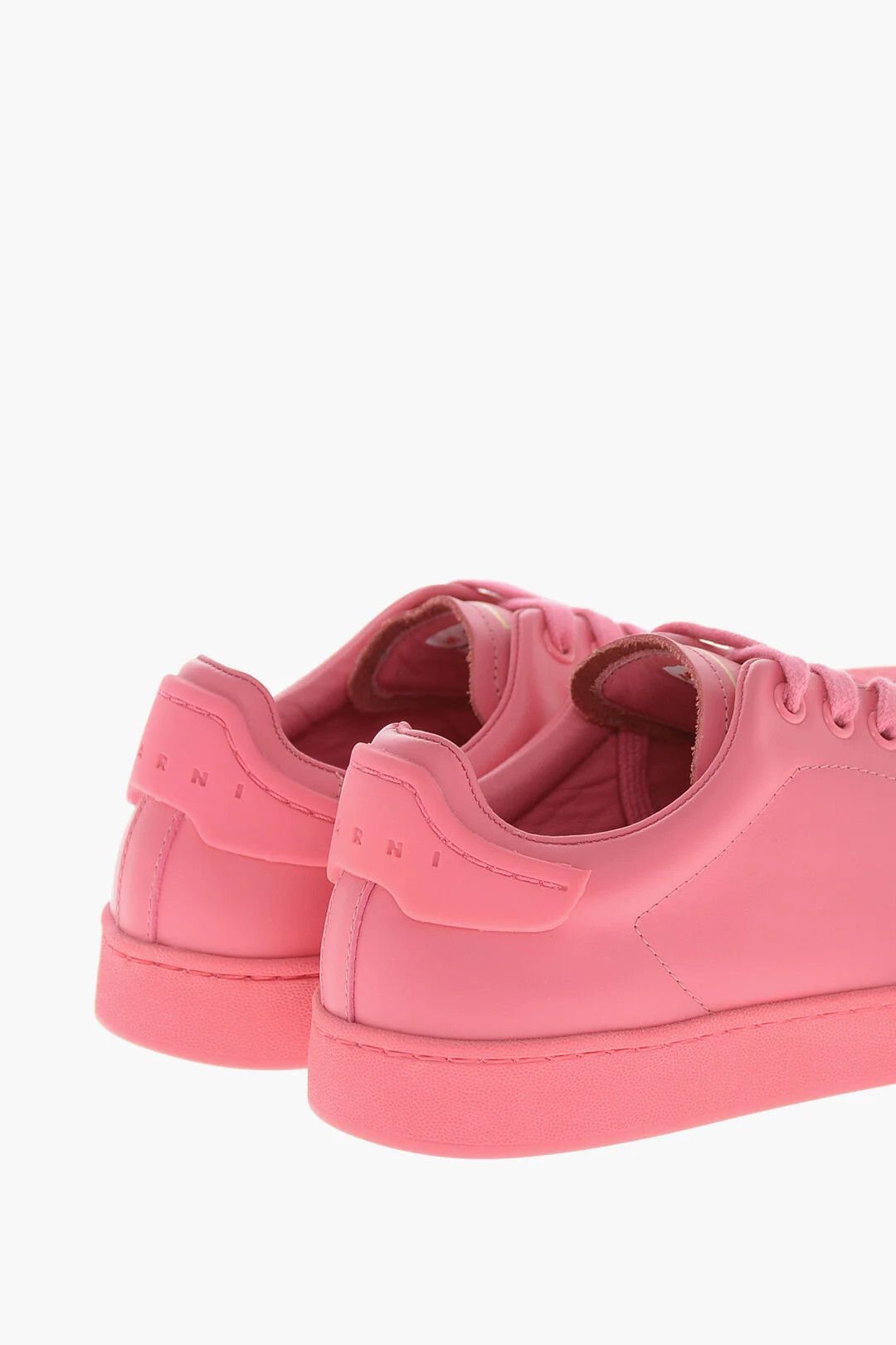 Marni og1mm0326 Leather Low-Top Sneakers in Pink Size US 8 / IT 38 - 2 Thumbnail
