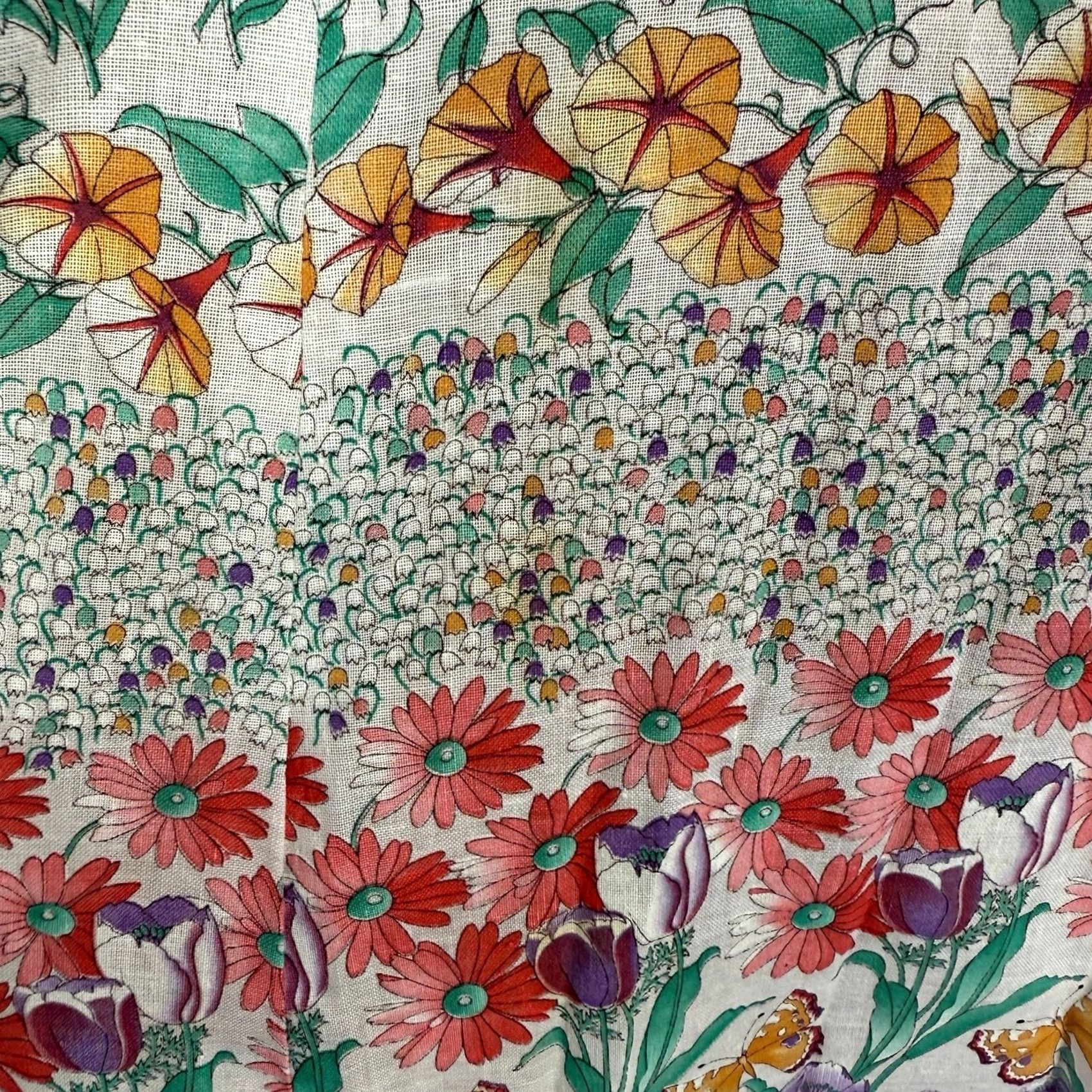 Vintage VINTAGE Floral Cotton Halter Dress XS Long Maxi 70s Bohemian Butterfly Hippie NN27 Womens Size XS / US 0-2 / IT 36-38 - 4 Thumbnail