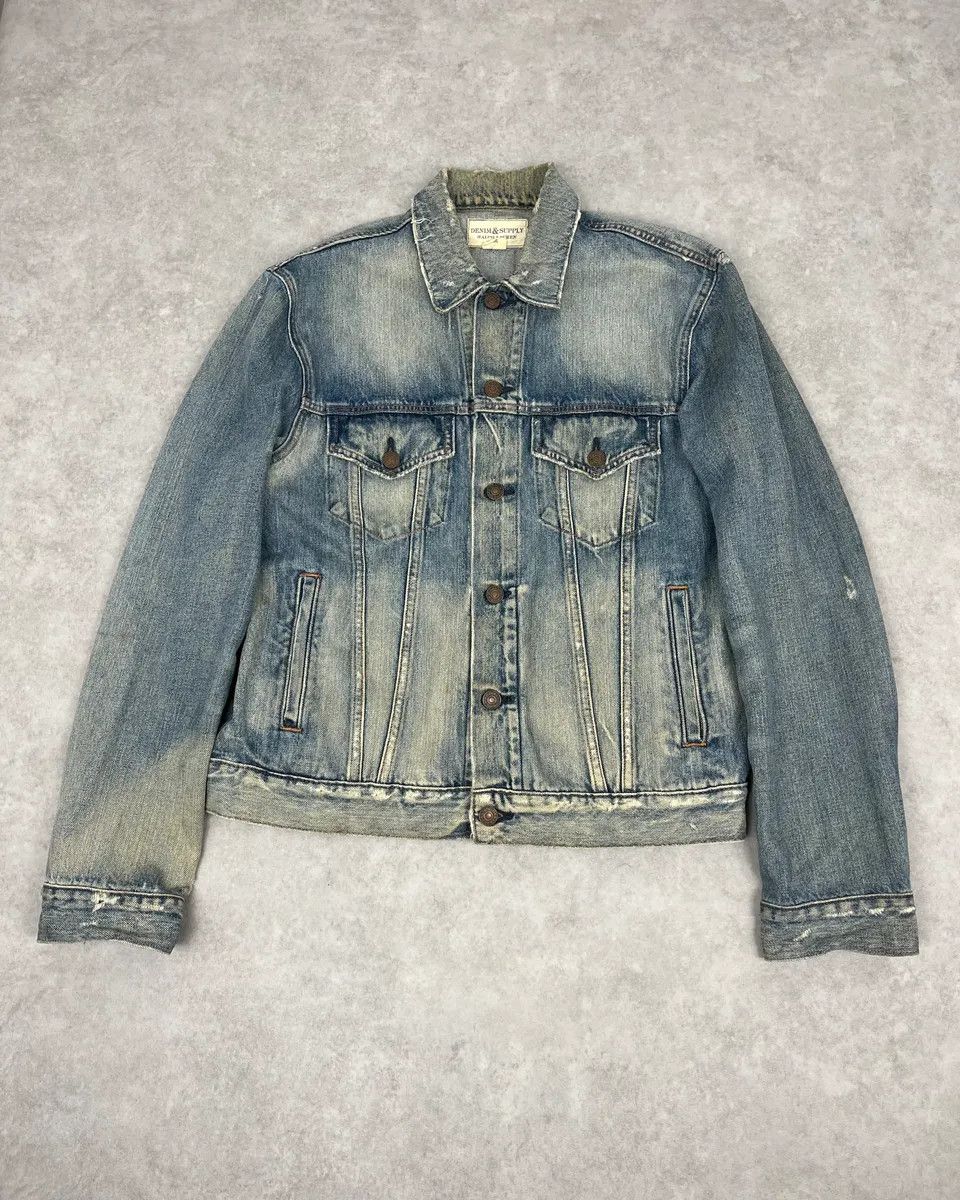 Polo Ralph Lauren Ralph Laurent Denim & Supply Faded Blue Denim Jacket Size US M / EU 48-50 / 2 - 1 Thumbnail