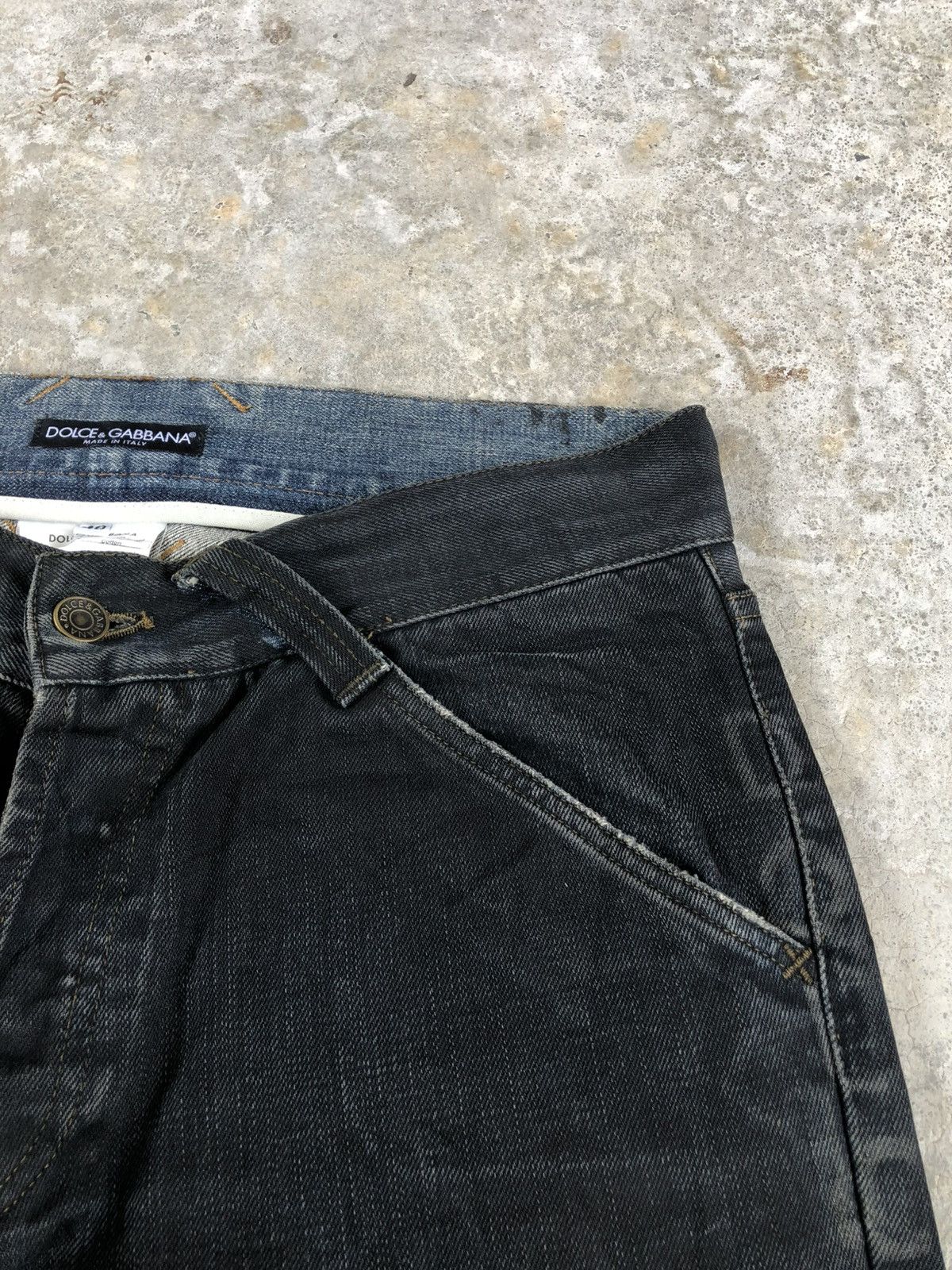 Dolce & Gabbana Dolce Gabbana Waxed Denim Wide Patchwork Size US 32 / EU 48 - 15 Thumbnail