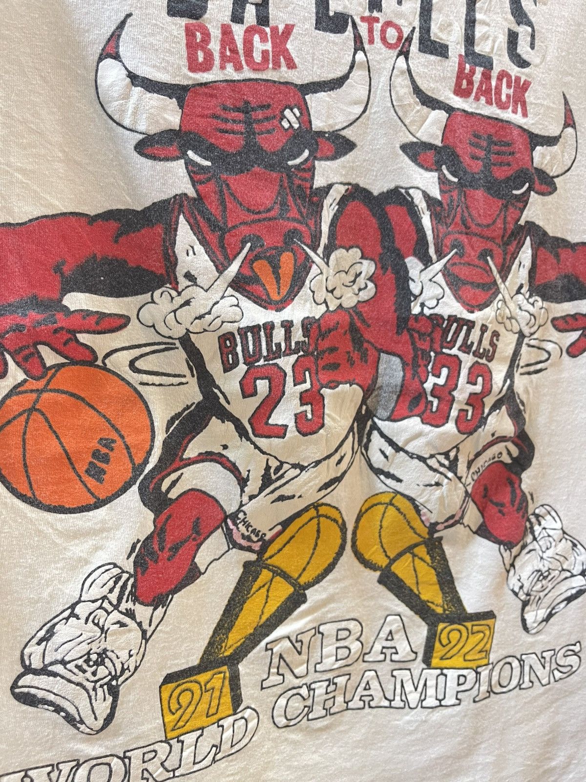 NBA Vintage Chicago Bulls 1992’s t shirt Size US M / EU 48-50 / 2 - 2 Thumbnail