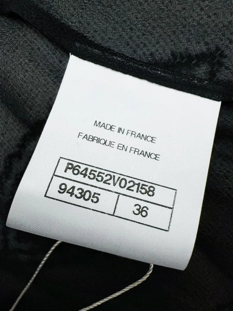 Chanel Chanel 22A black transparent mulberry silk long-sleeved sh Size XS / US 0-2 / IT 36-38 - 4 Thumbnail