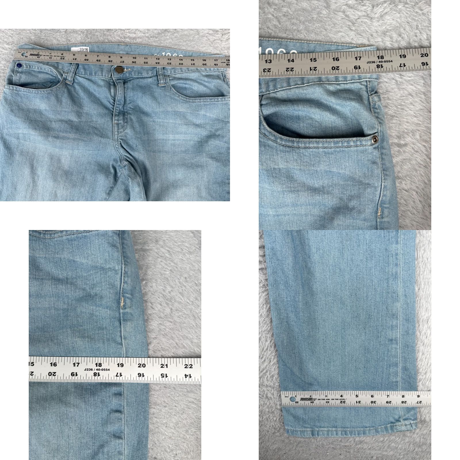 Gap GAP Jeans Regular 16 Blue Denim Bootcut Jeans 36x33 Size 38" / US 16 / IT 52 - 9 Thumbnail