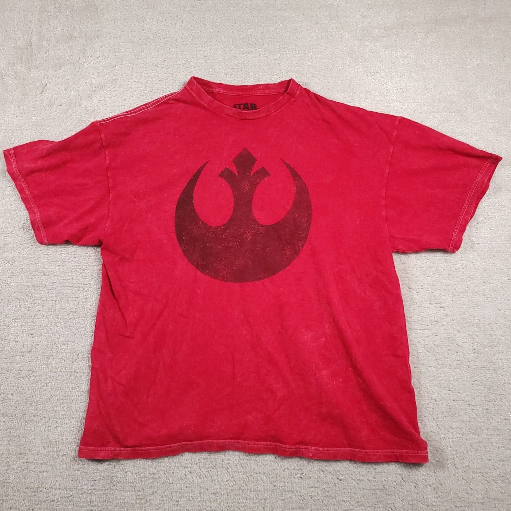 Star Wars Star Wars Shirt Mens Large Red Rebel Alliance Logo Distressed Graphic Tee Movie Size US L / EU 52-54 / 3 - 2 Thumbnail