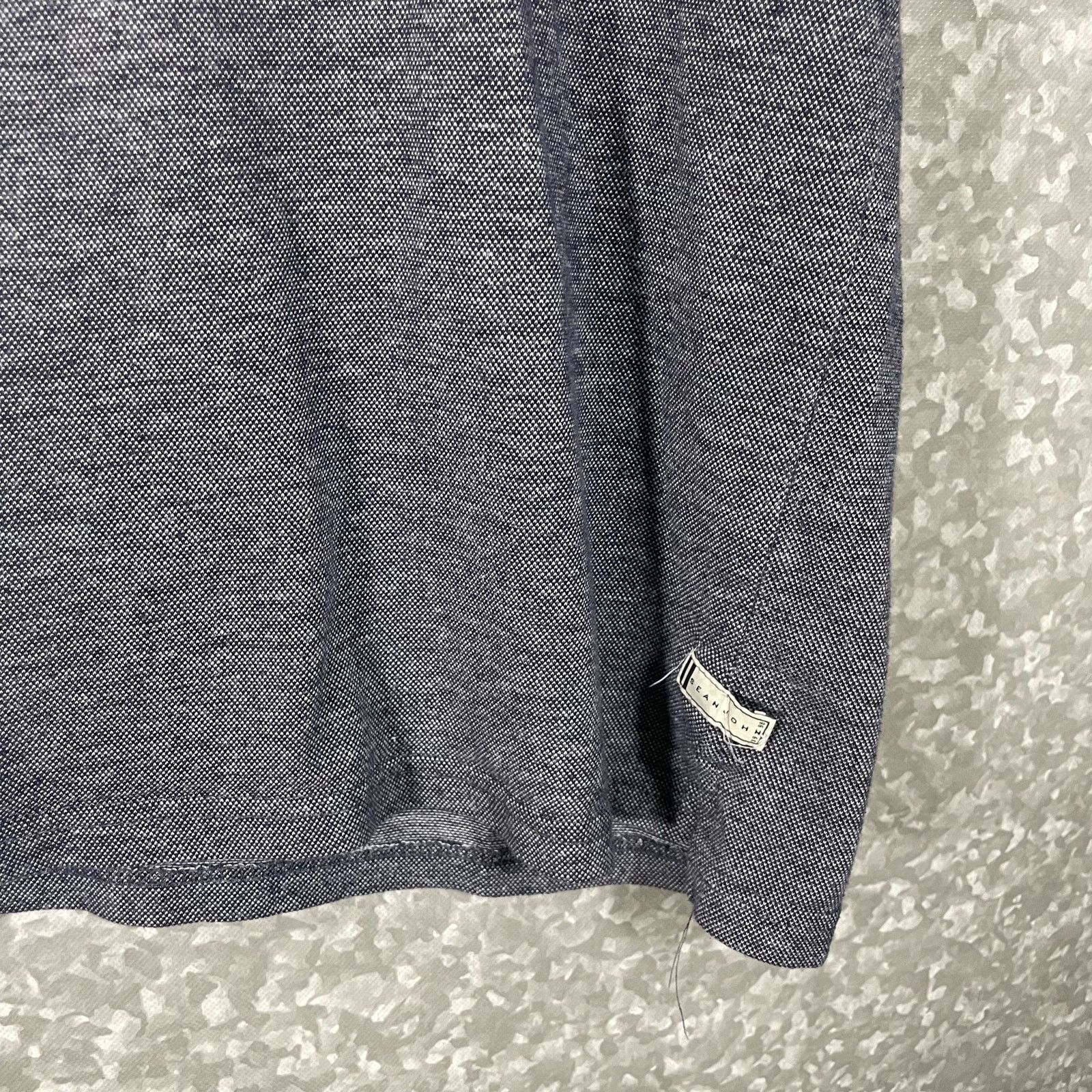 Sean John Sean John Gray Chambray Collar & Pocket Polo Shirt - 3XL Size US XXL / EU 58 / 5 - 3 Thumbnail