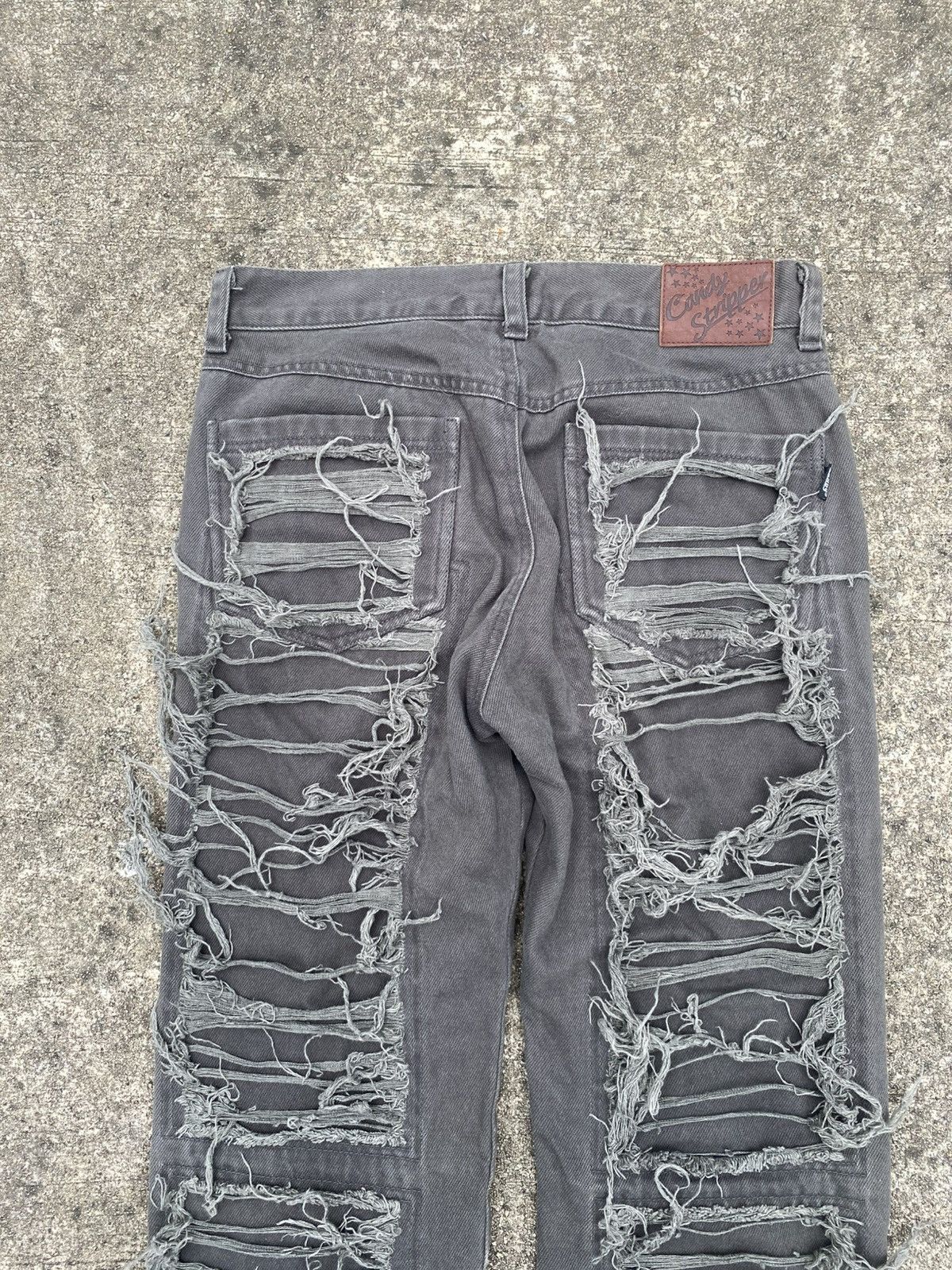 Japanese Brand × Vintage Vintage 2000s Candy Stripper Distressed Ripped Jeans Size US 28 / EU 44 - 5 Thumbnail