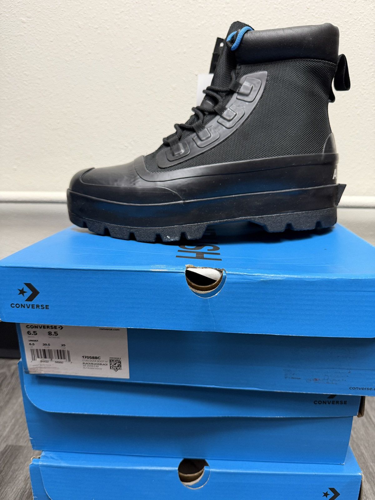Ambush Design × Converse Converse x Ambush CTAS Duck Boot Black Canvas Womens Size US 8.5 / IT 38.5 - 2 Thumbnail