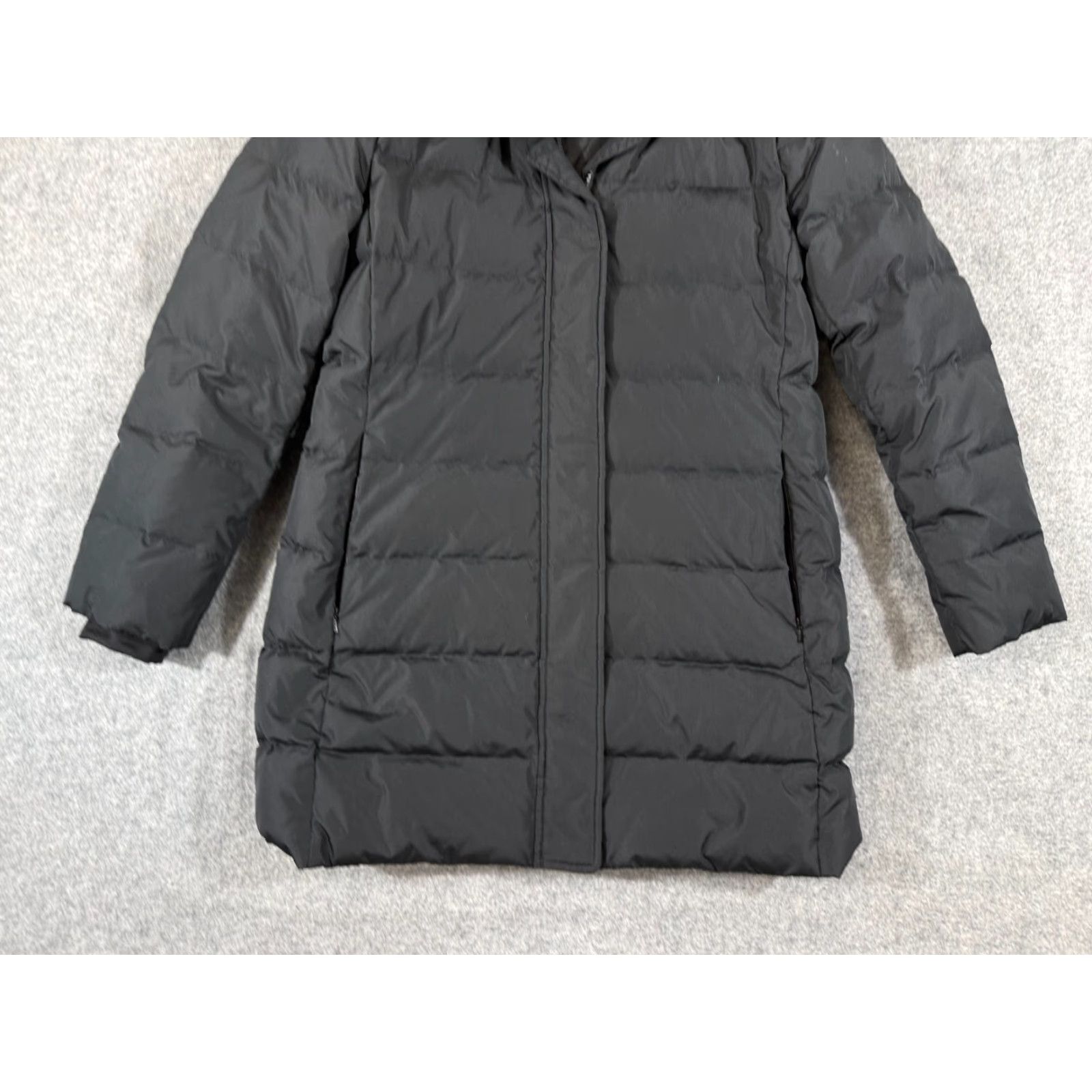 Lands' End Lands End Down Parka Coat Womens S Black Faux Fur Hood Insulated Puffer Size S / US 4 / IT 40 - 2 Thumbnail