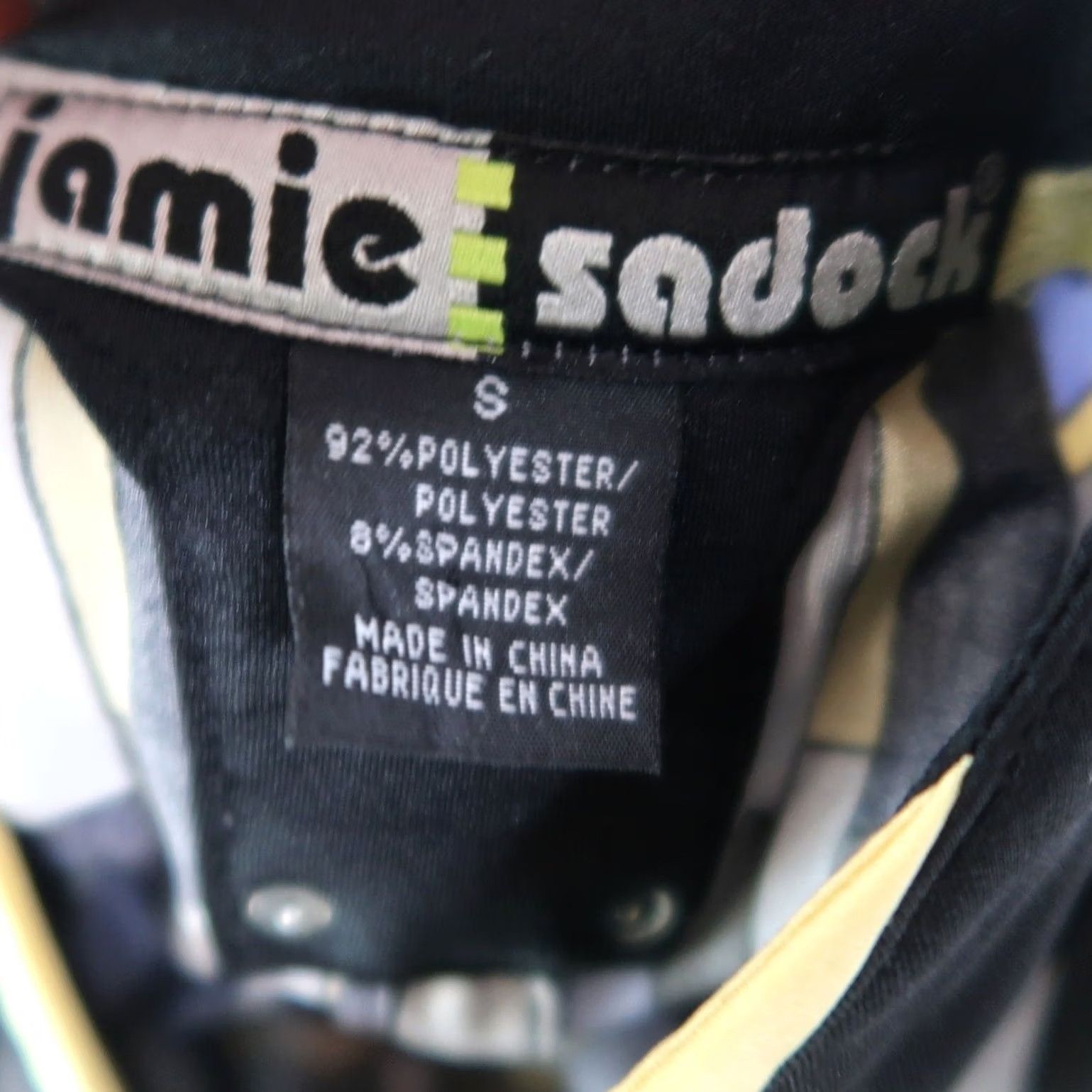 Vintage VINTAGE Jamie Sadock Black Purple Geo Print Golfing Top S Sleeveless 1/4 Zip Womens 90s Geometric Spring Summer Short Tank Yellow Size S / US 4 / IT 40 - 5 Thumbnail