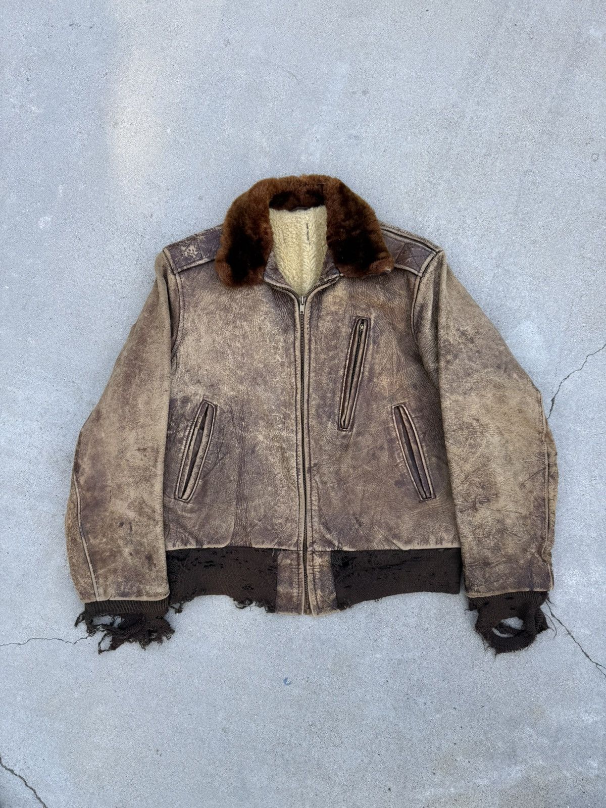 Other 1940’s WWII Air Force B-3 shearling bomber Size US S / EU 44-46 / 1 - 1 Thumbnail