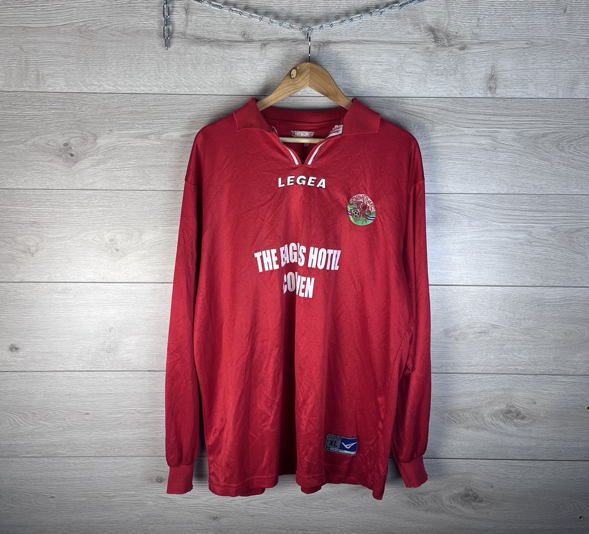 Vintage Vintage mens long sleeve soccer jersey Corwea F.C Jegea Size US XL / EU 56 / 4 - 1 Thumbnail
