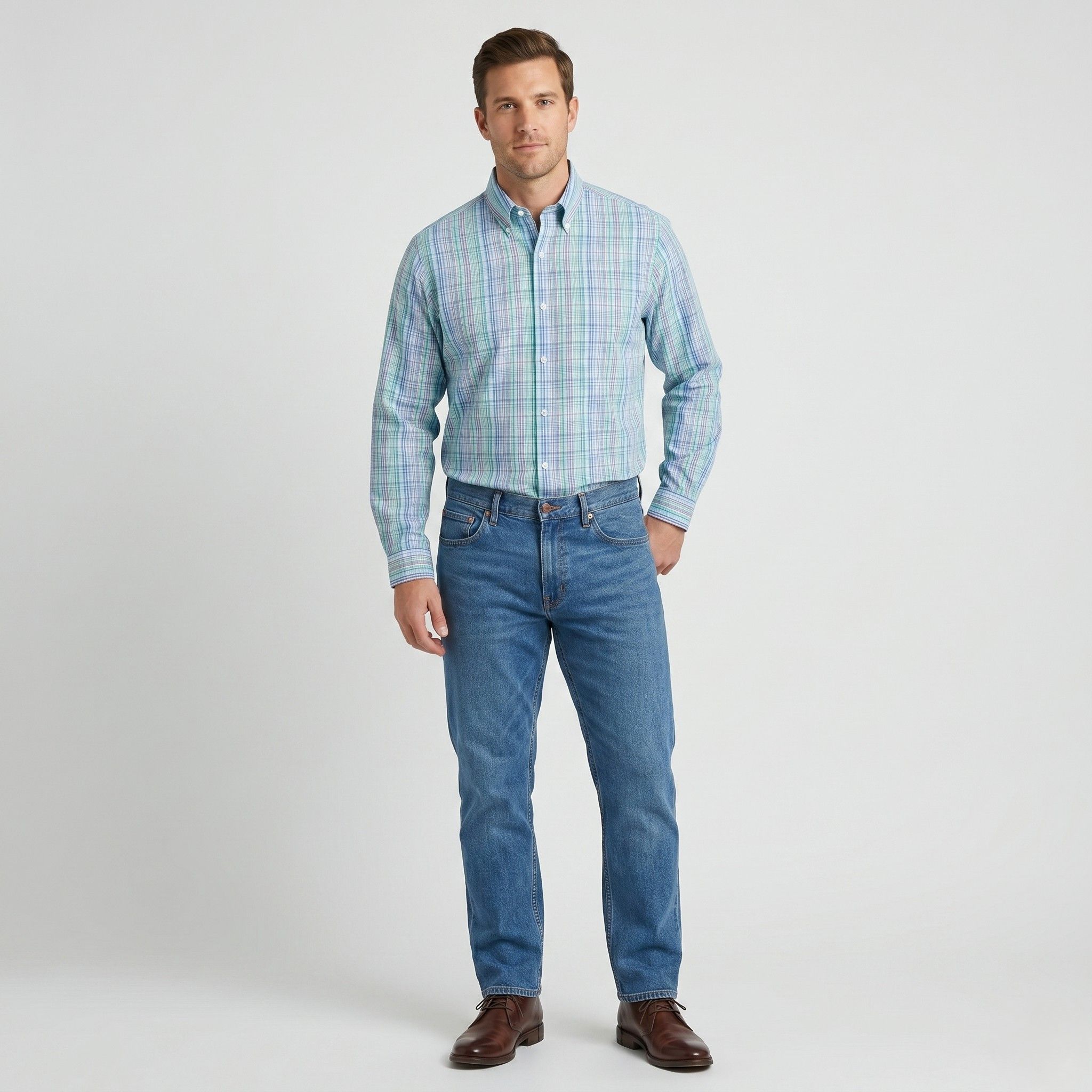 Brooks Brothers Brooks Brothers Mens L (XL) Casual Shirt Multicoloured 10299 Size US L / EU 52-54 / 3 - 1 Thumbnail