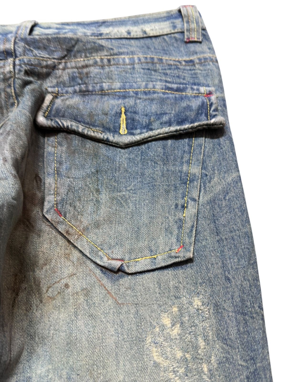 Hysteric Glamour Vintage Jungle Storm Mudwash Ripped Distressed Denim Size US 33 - 10 Thumbnail