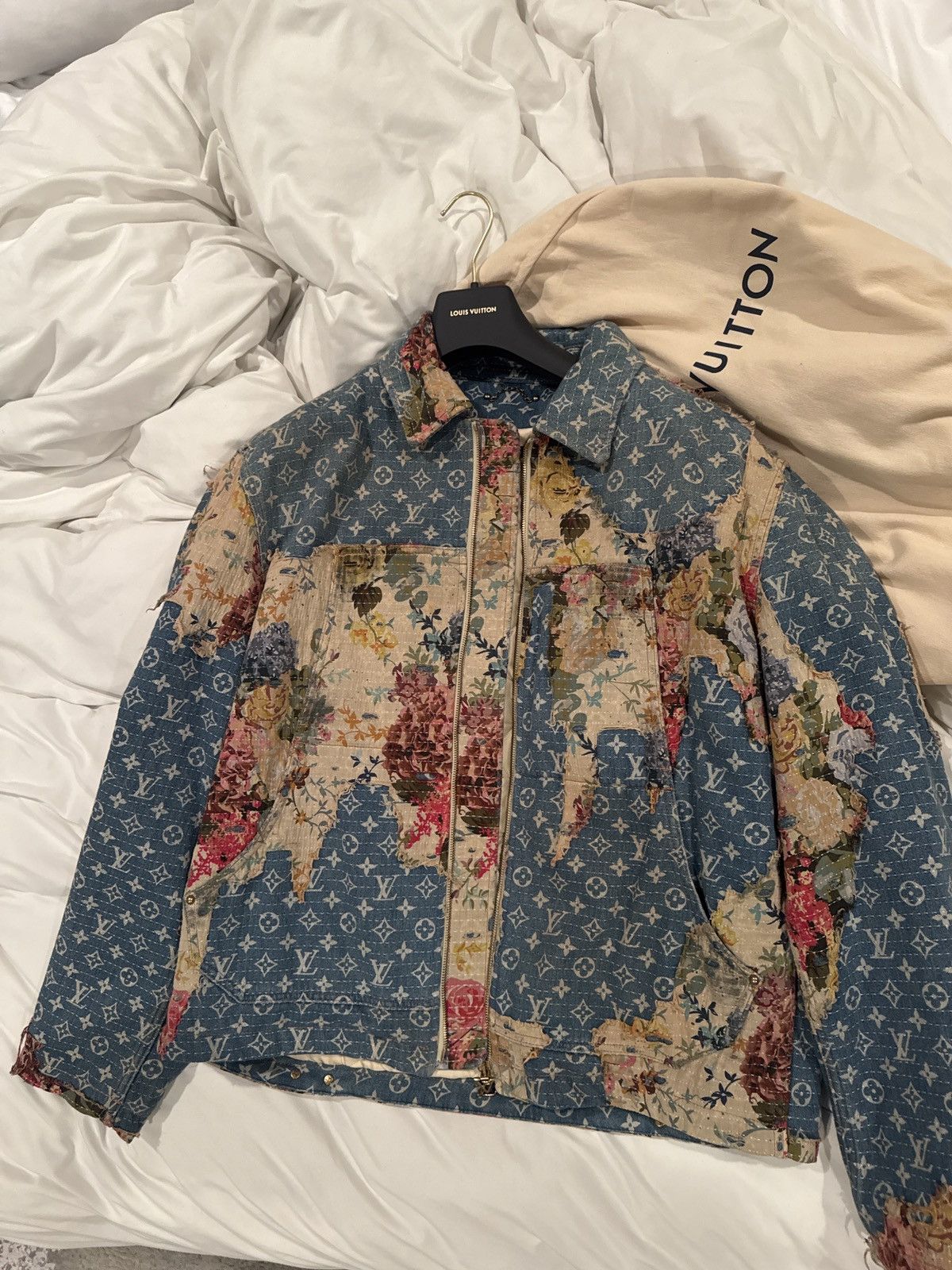 Louis Vuitton Louis Vuitton destroyed Workwear trucker jacket Size US L / EU 52-54 / 3 - 2 Thumbnail