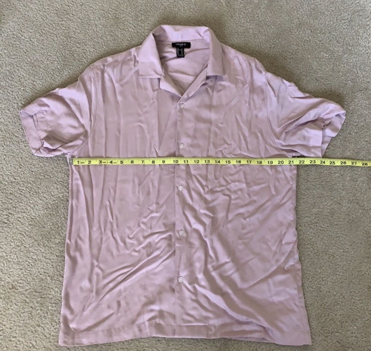 Forever 21 Forever 21 Pink Button Down Short Sleeve Shirt Size US M / EU 48-50 / 2 - 2 Thumbnail