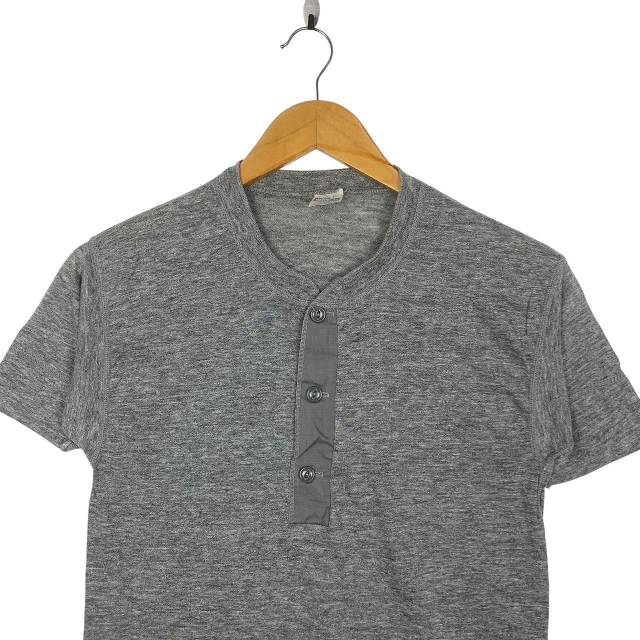 Vintage Vintage 70’ HEALTHKNIT Made In USA Rayon Henley Tee Shirt Size US L / EU 52-54 / 3 - 2 Thumbnail
