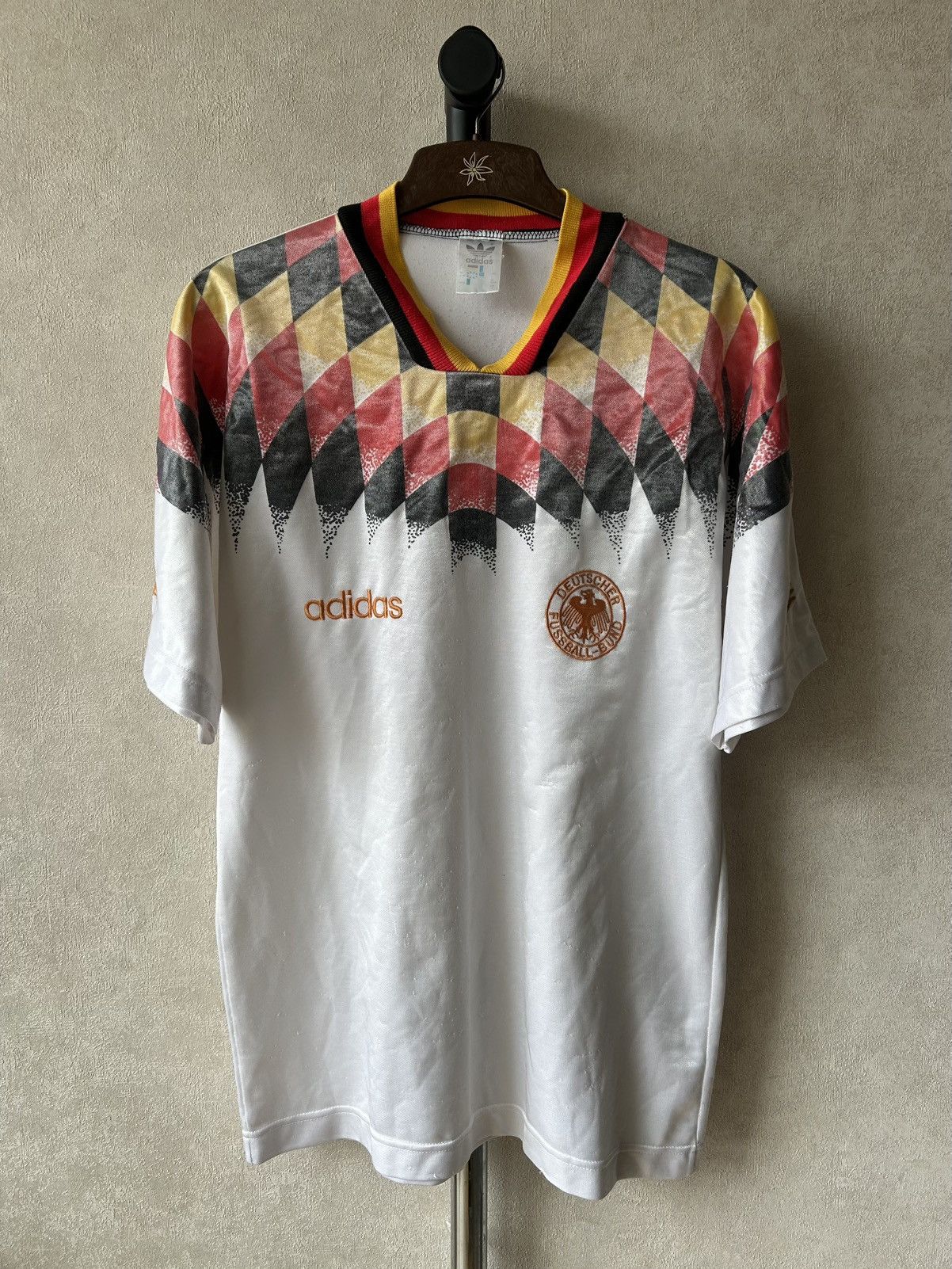 Adidas 1994 Adidas Germany Home Soccer Jersey Size US XL / EU 56 / 4 - 1 Thumbnail