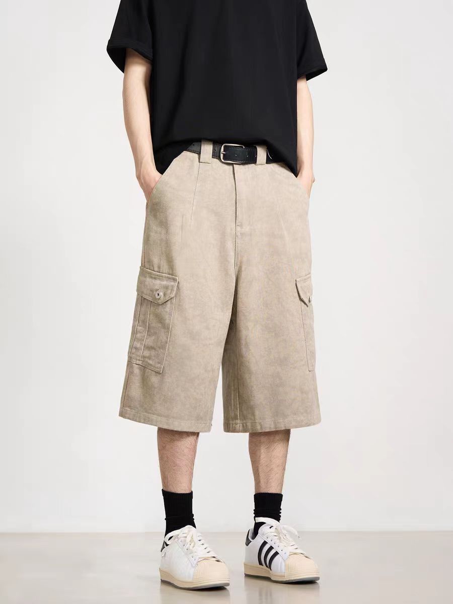 Japanese Brand × Vintage Baggy cargo shorts with casual pocket design Size US 32 / EU 48 - 5 Thumbnail