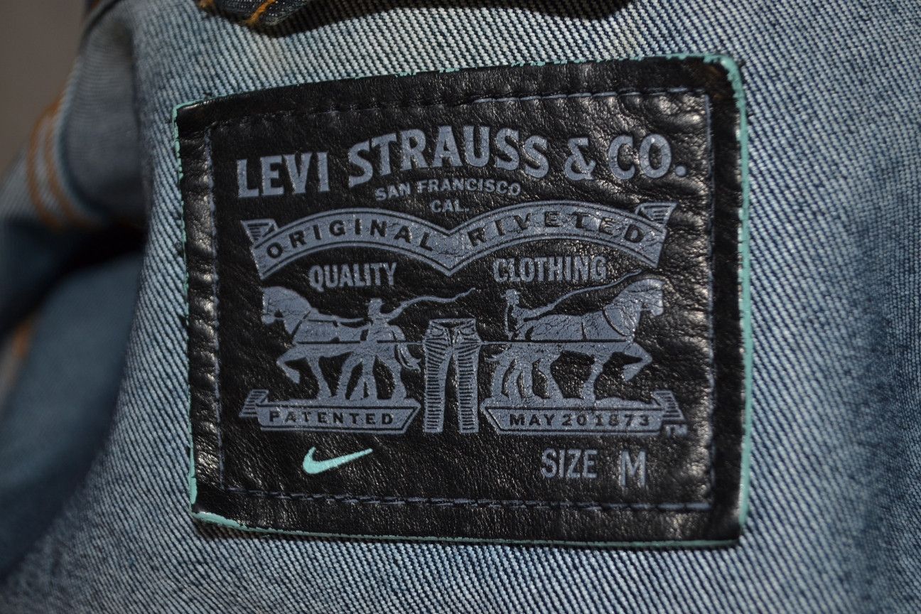 Levi's Levi's x Nike Trucker Navy Denim Jacket M Size US M / EU 48-50 / 2 - 6 Thumbnail