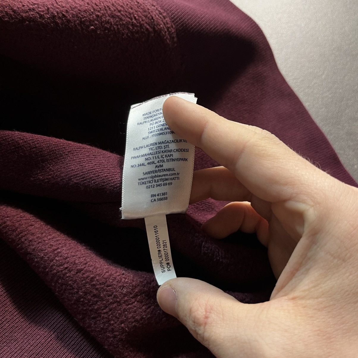 Polo Ralph Lauren Burgundy Polo Ralph Lauren Vintage Small Pony Zip Hoodie Size US M / EU 48-50 / 2 - 18 Thumbnail
