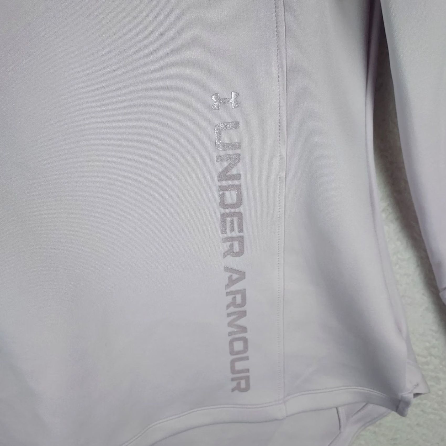 Under Armour Under Armour ColdGear Mock Neck Pullover Womens Medium Fitted Top Purple Long Sleeve Slim Activewear Running Jogging Winter Fall Spring Size M / US 6-8 / IT 42-44 - 3 Thumbnail