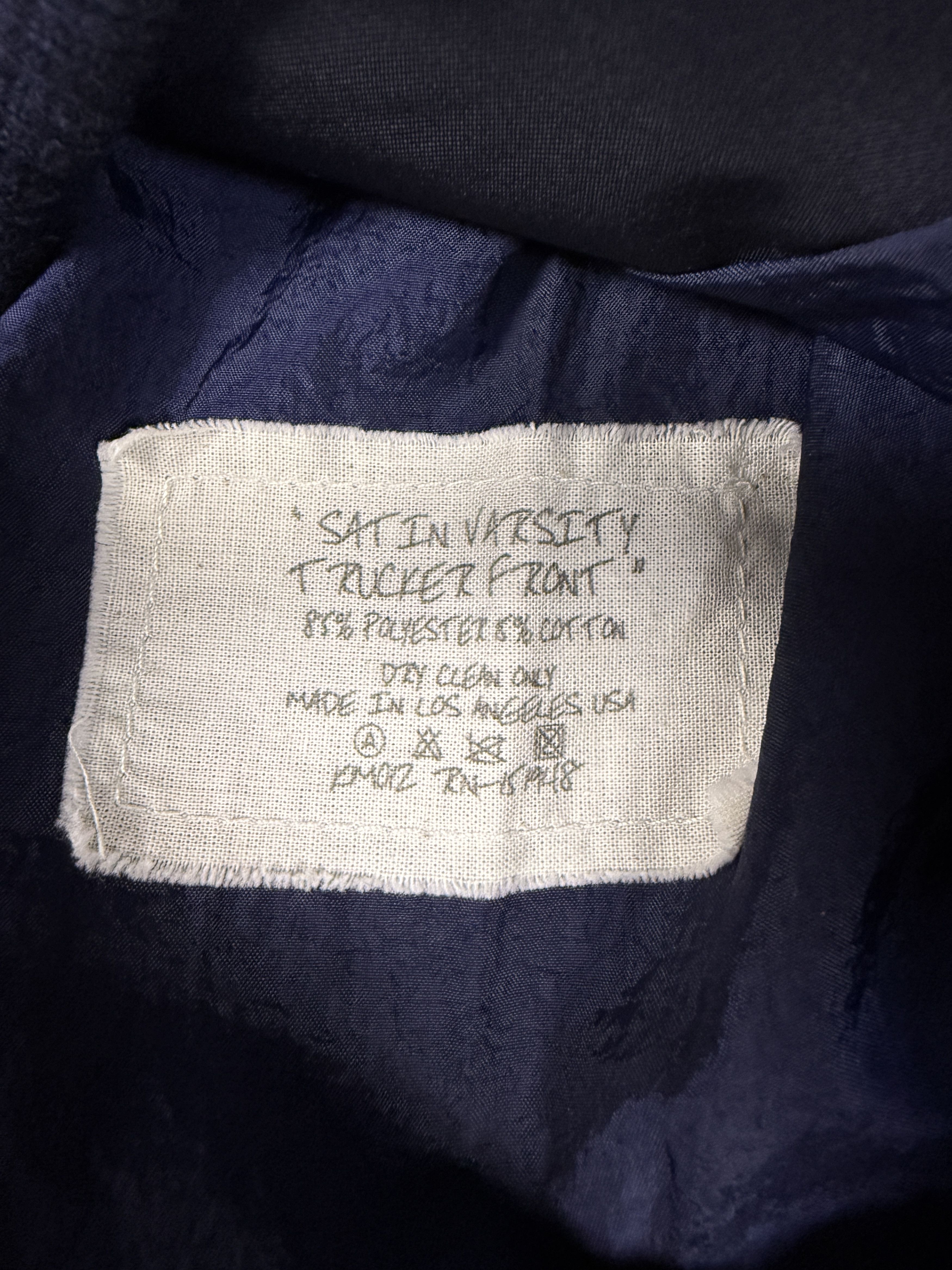 Greg Lauren $1475 Greg Lauren Trucker Front Satin Varsity Jacket Size US M / EU 48-50 / 2 - 4 Thumbnail