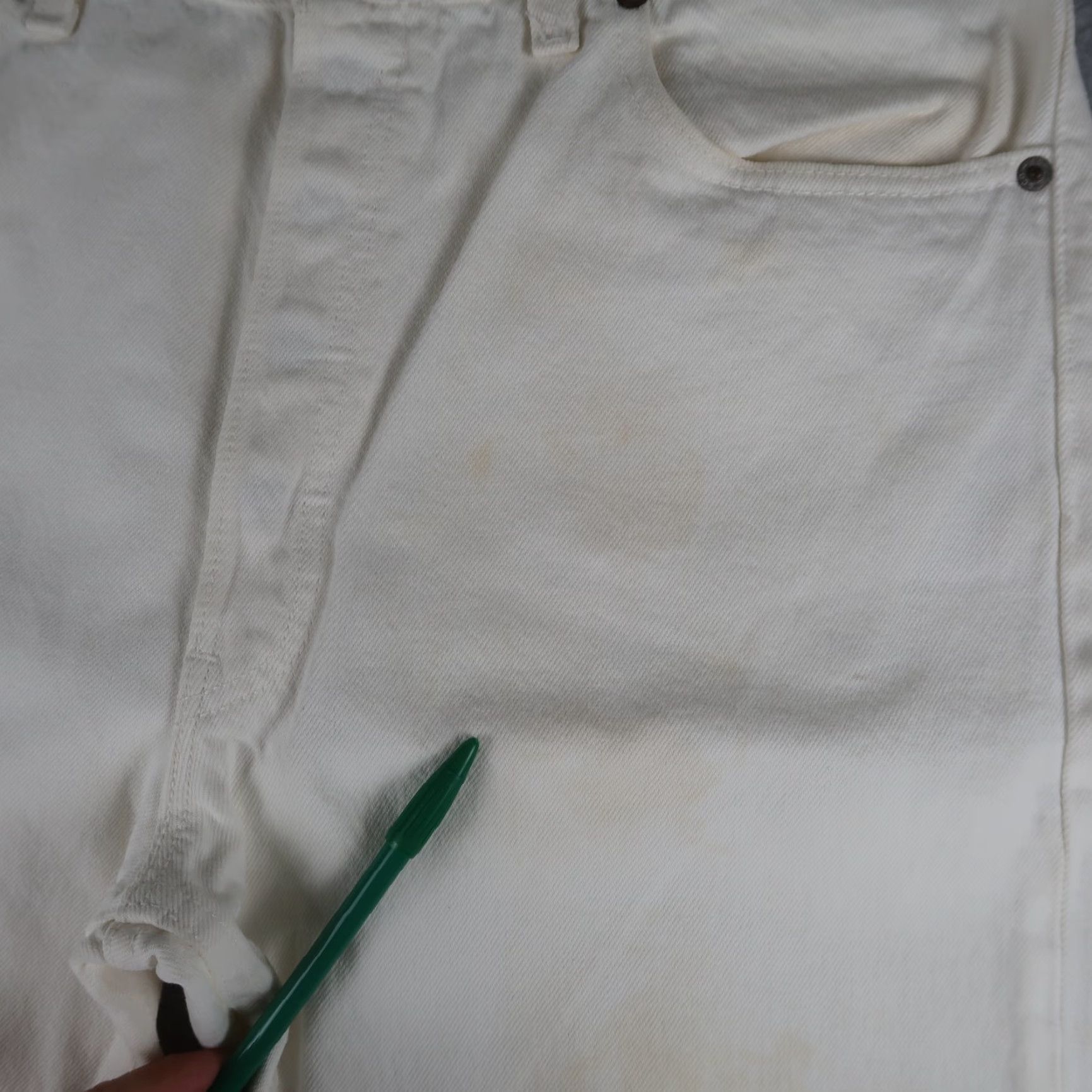 Levi's VINTAGE Levi's 501 Jeans 36x30 White Mens USA 90s 5-Pocket Denim Straight Size US 36 / EU 52 - 5 Thumbnail
