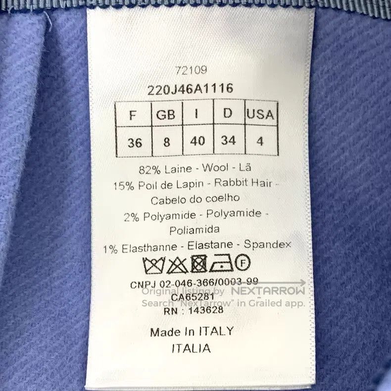 Dior Dior Blue wool casual skirt Size 24" / US 00 / IT 34 - 6 Thumbnail
