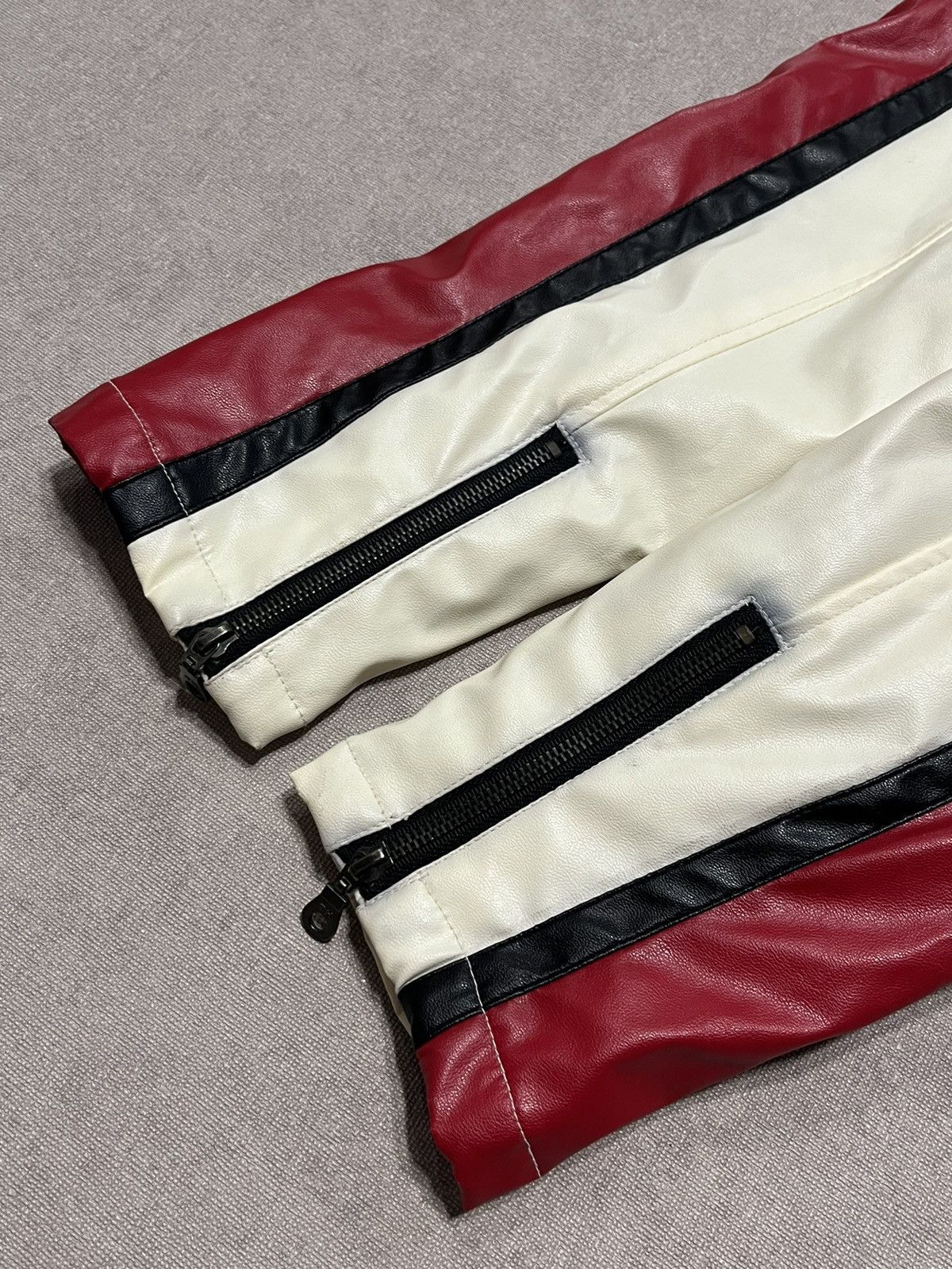 Vintage Japan Vintage Race Jacket Mens Nippon Faux Leather Y2K Biker Size US S / EU 44-46 / 1 - 10 Thumbnail