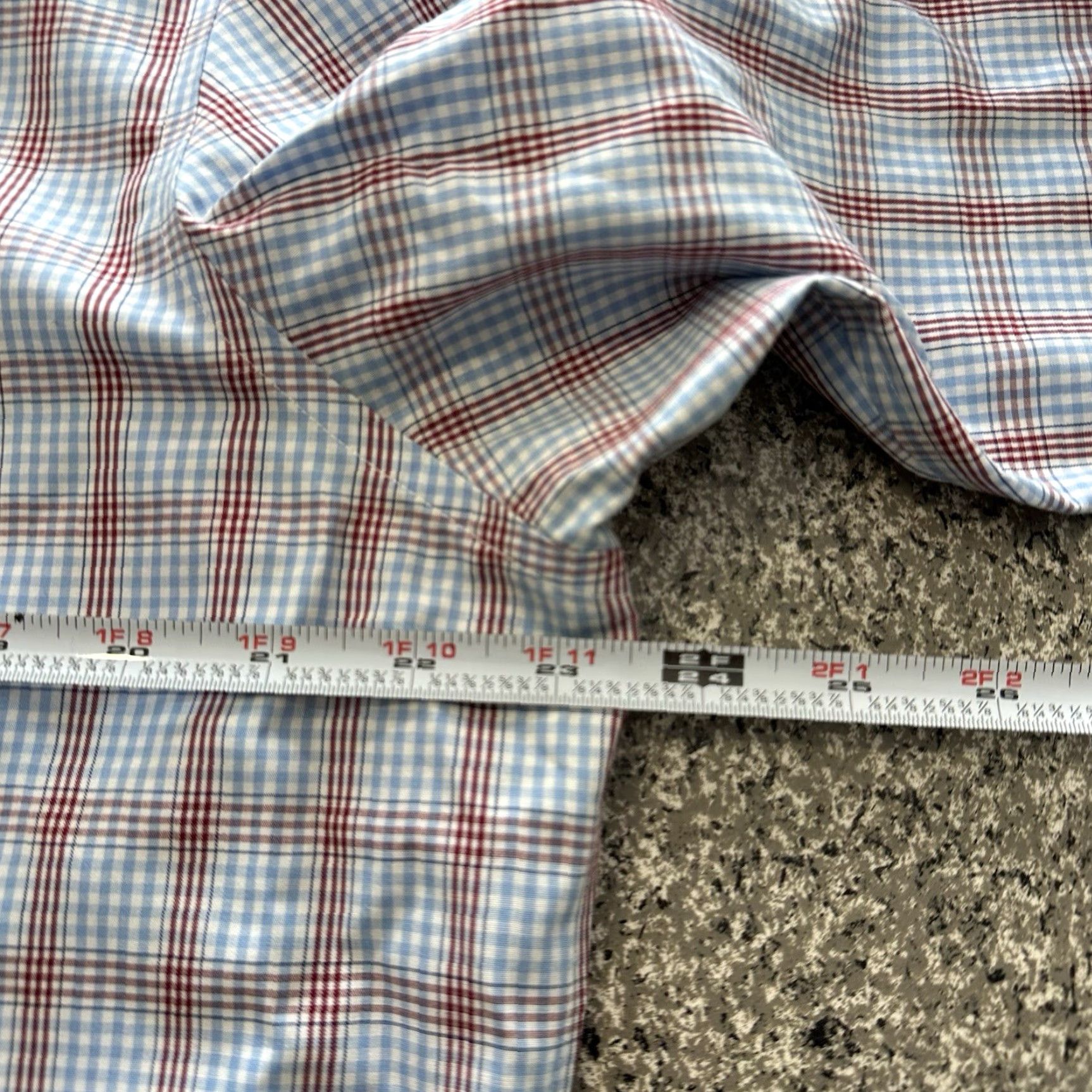 Banana Republic Banana Republic Button-Up Shirt Mens L Blue Plaid Non-Iron Classic Shirt Size US L / EU 52-54 / 3 - 3 Thumbnail