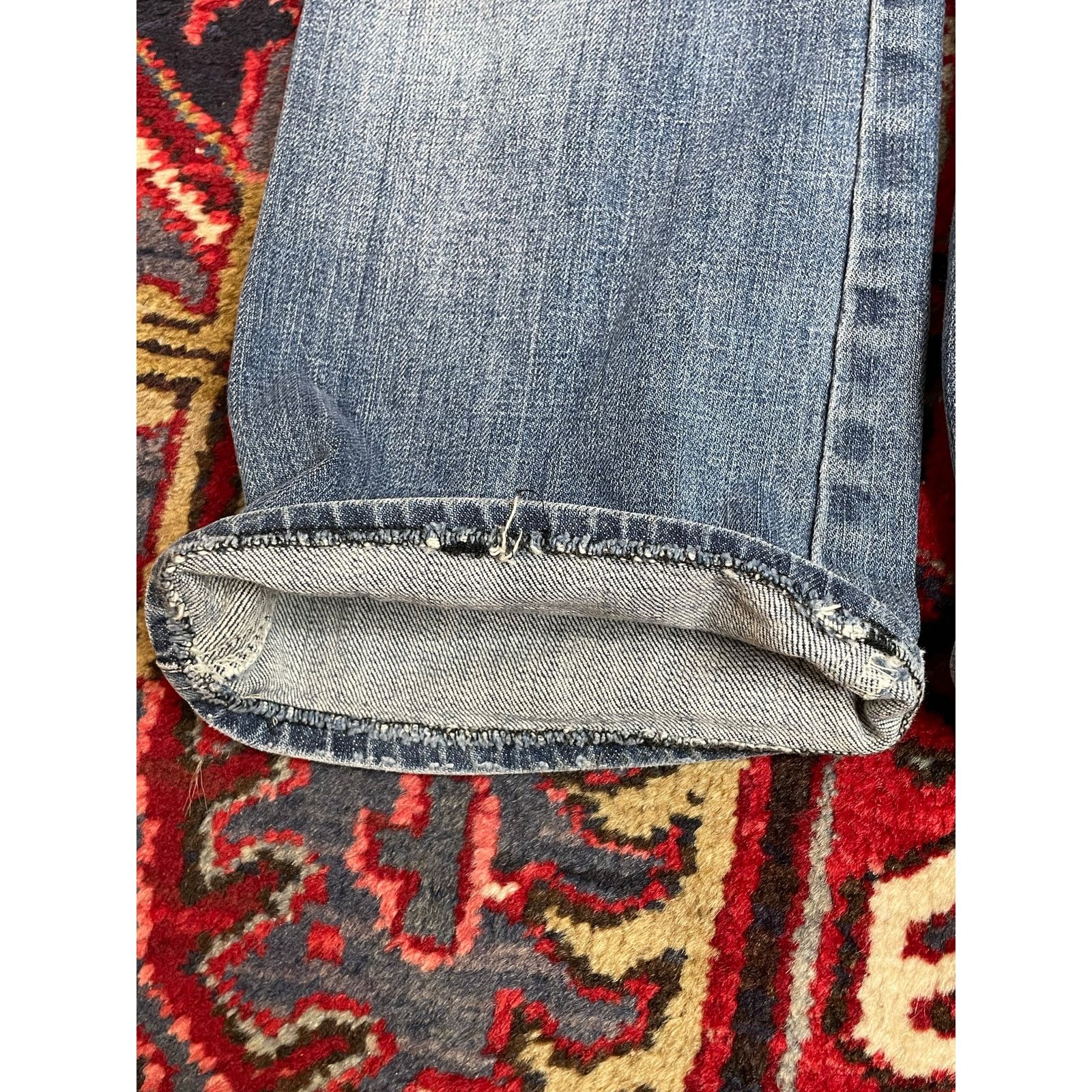 Vintage Vintage 7 For All Mankind A Pocket Jeans Womens Sz 30 Y2K Size 30" / US 8 / IT 44 - 7 Thumbnail