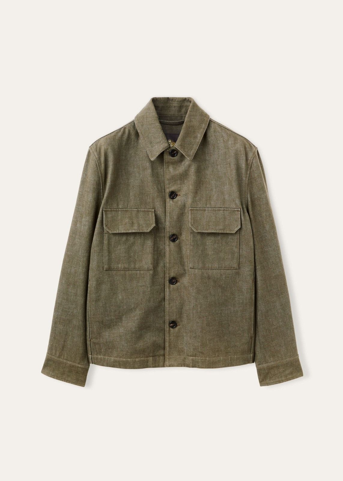 Loro Piana o1srvl11e0325 FAO0015 Overshirt Shirt in Moss Green Size US M / EU 48-50 / 2 - 1 Thumbnail