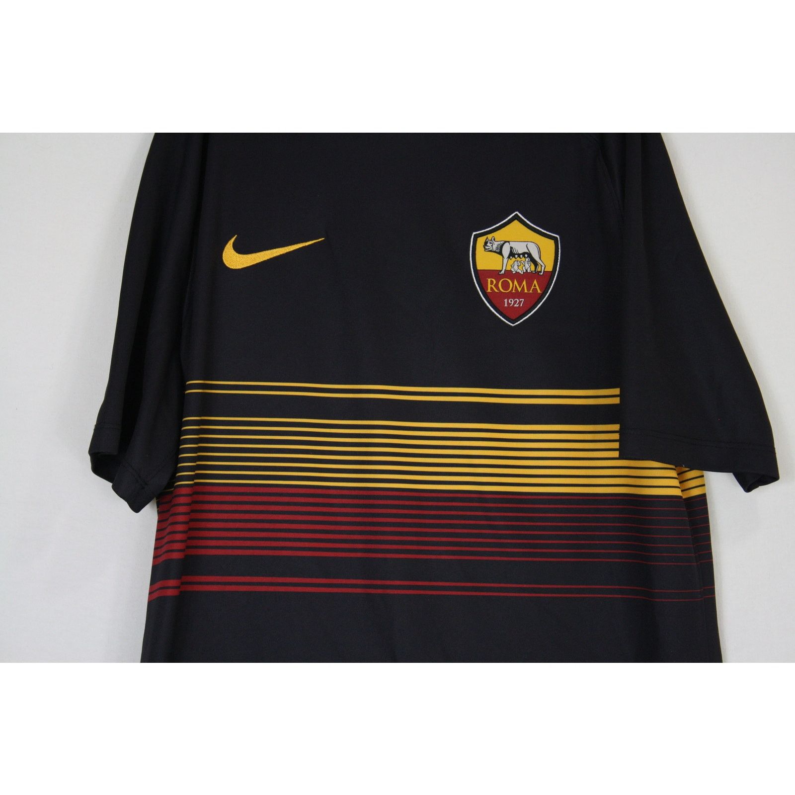 Nike Nike AS Roma Dri-FIT Soccer Jersey Black Mens Medium Size US M / EU 48-50 / 2 - 2 Thumbnail