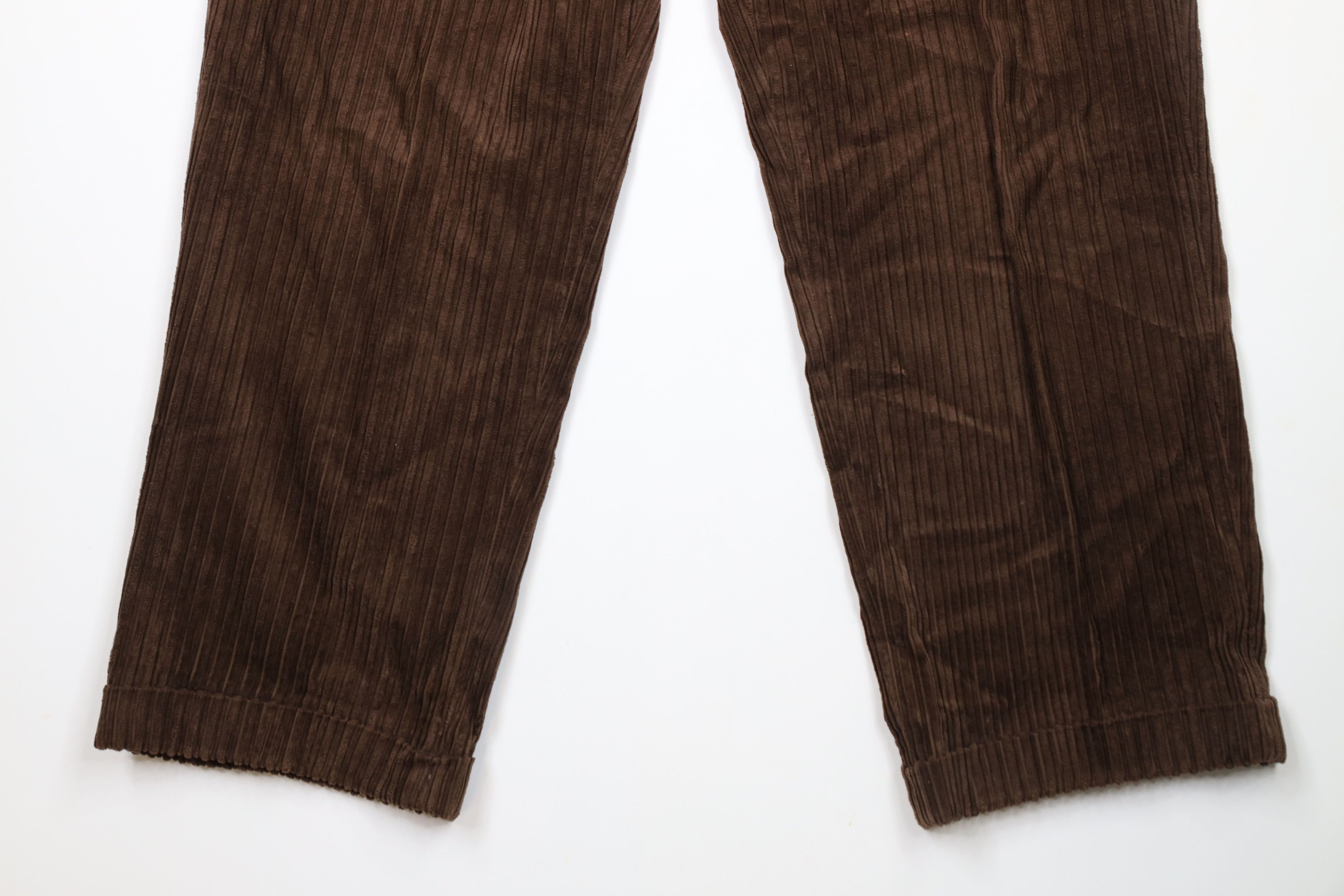 Vintage Vintage 90s Streetwear Pleated Wide Leg Corduroy Pants Size US 36 / EU 52 - 4 Thumbnail