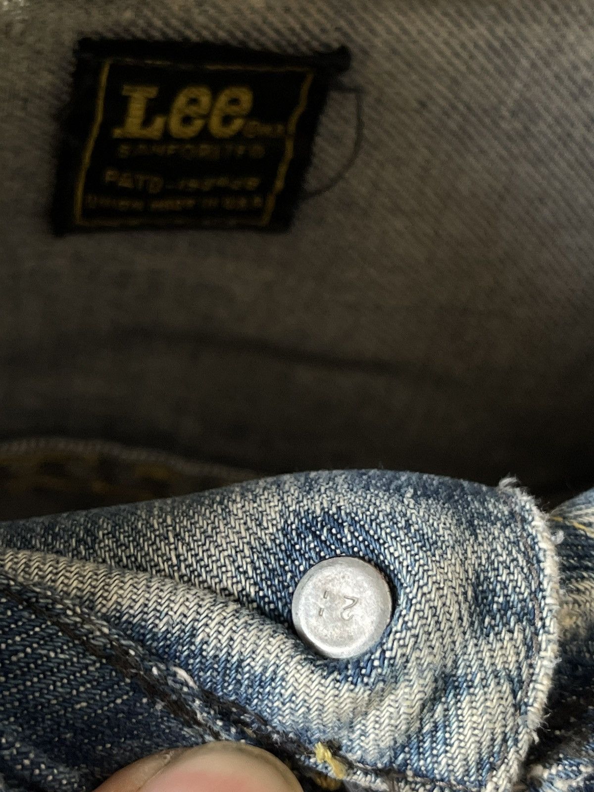 Vintage 60s Lee Denim Jacket Size US L / EU 52-54 / 3 - 14 Thumbnail