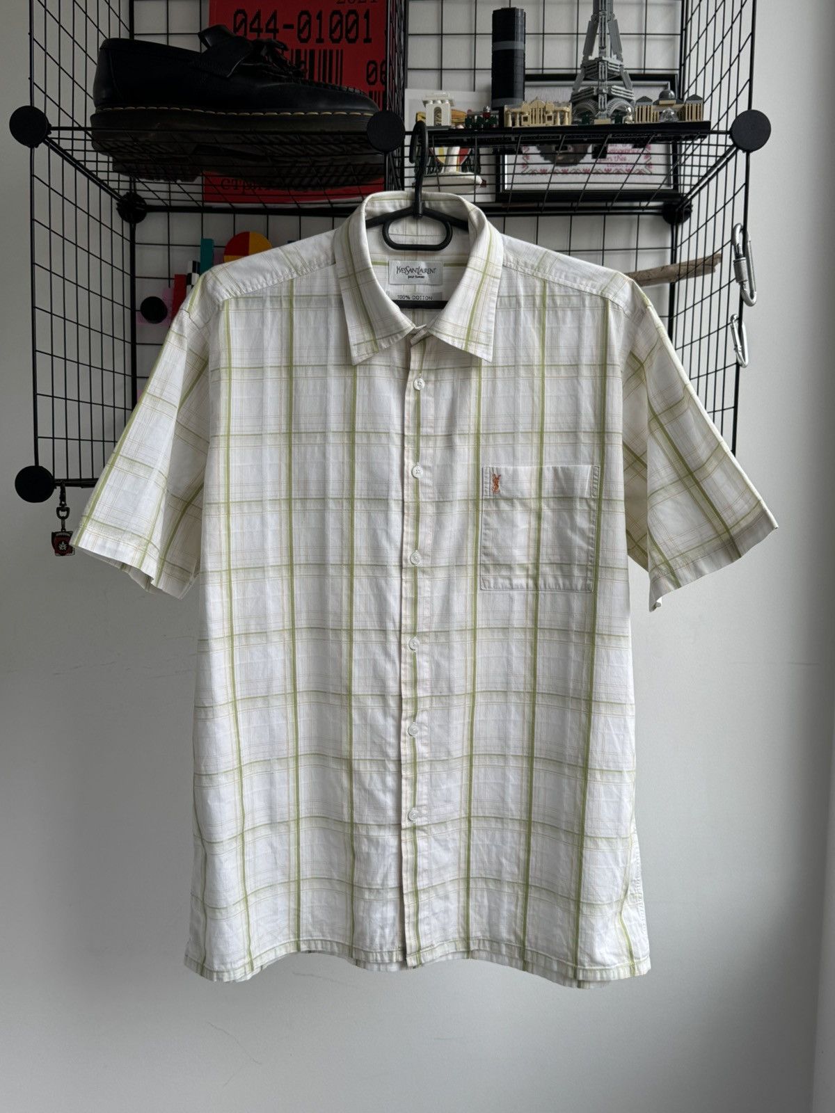 Yves Saint Laurent Vintage Y2K Yves Saint Laurent School Short Sleeve Shirt Size US L / EU 52-54 / 3 - 2 Thumbnail