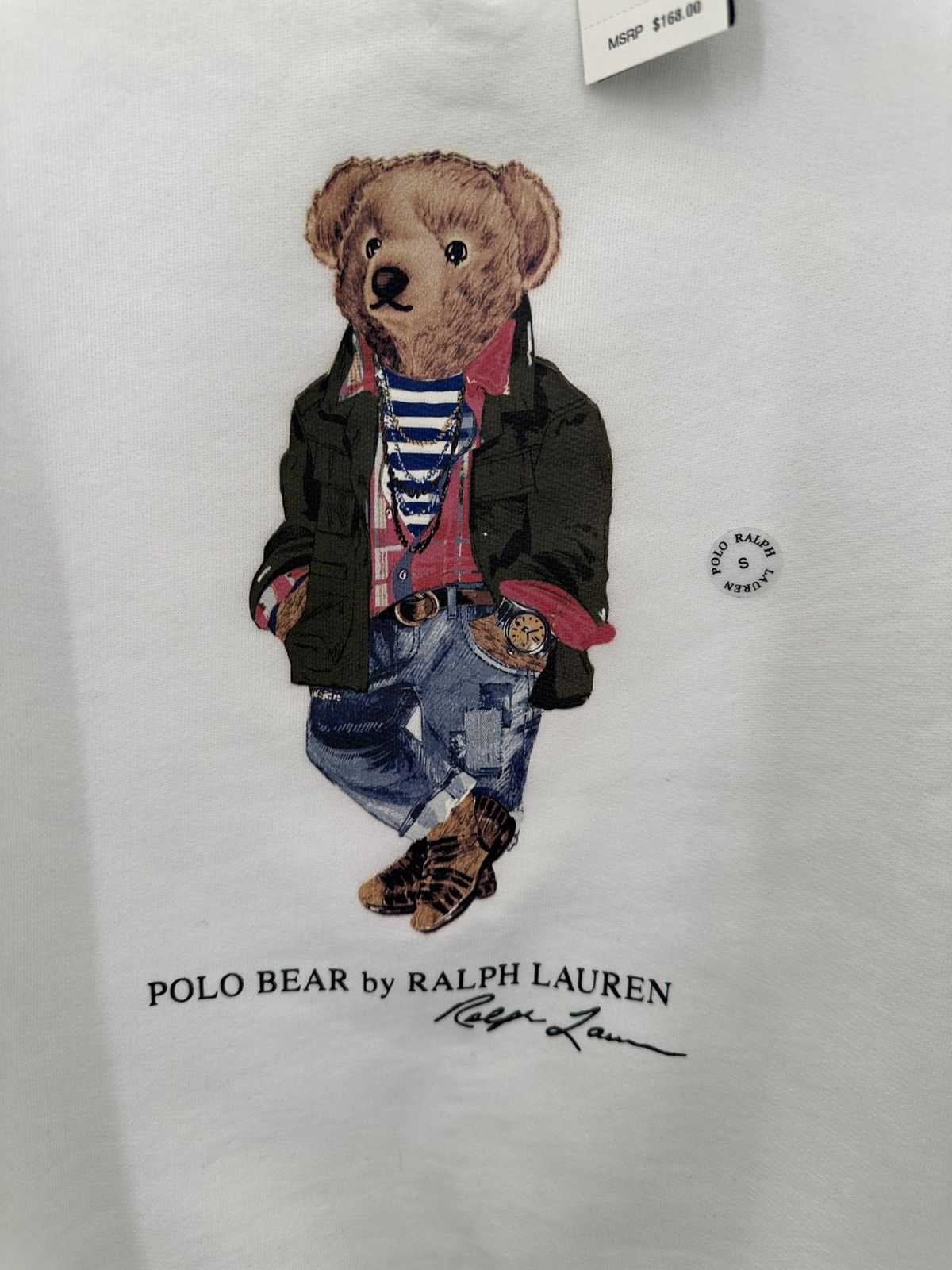Polo Ralph Lauren Ralph Lauren Polo Bear White Sweatshirt Size US S / EU 44-46 / 1 - 5 Thumbnail