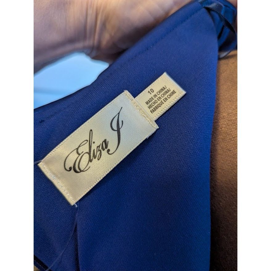 Other Eliza J Off The Shoulder Dress Cobalt Blue - NWT Sz 10 Size L / US 10 / IT 46 - 4 Thumbnail