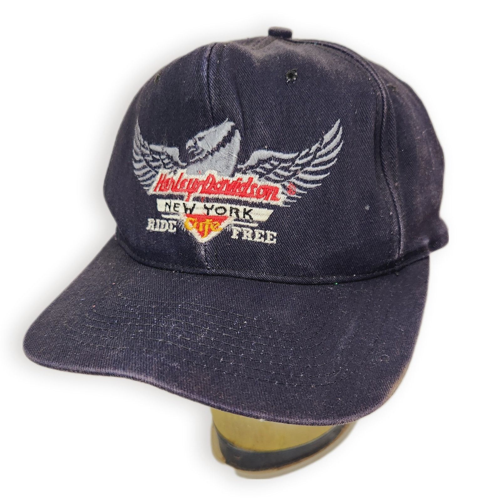 Harley Davidson Harley Davidson New York Hat Motorcycle Snap Back Ride Free Size ONE SIZE - 1 Thumbnail