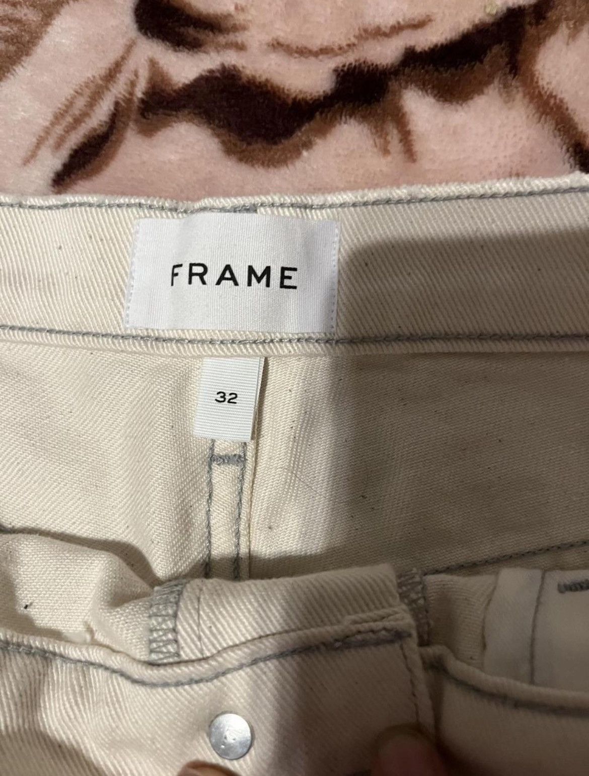Frame Frame white distressed wide leg jeans Size US 32 / EU 48 - 3 Thumbnail